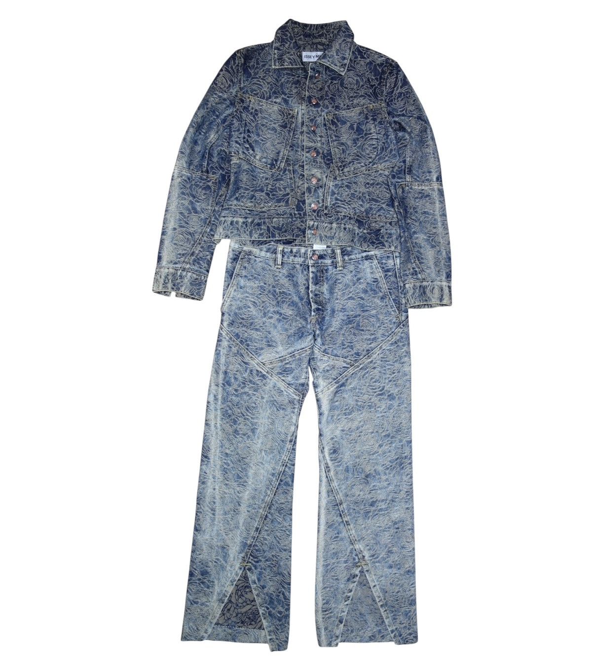 Issey Miyake Issey Miyake Jaquard Woven Denim Setup Size US S / EU 44-46 / 1 - 1 Thumbnail