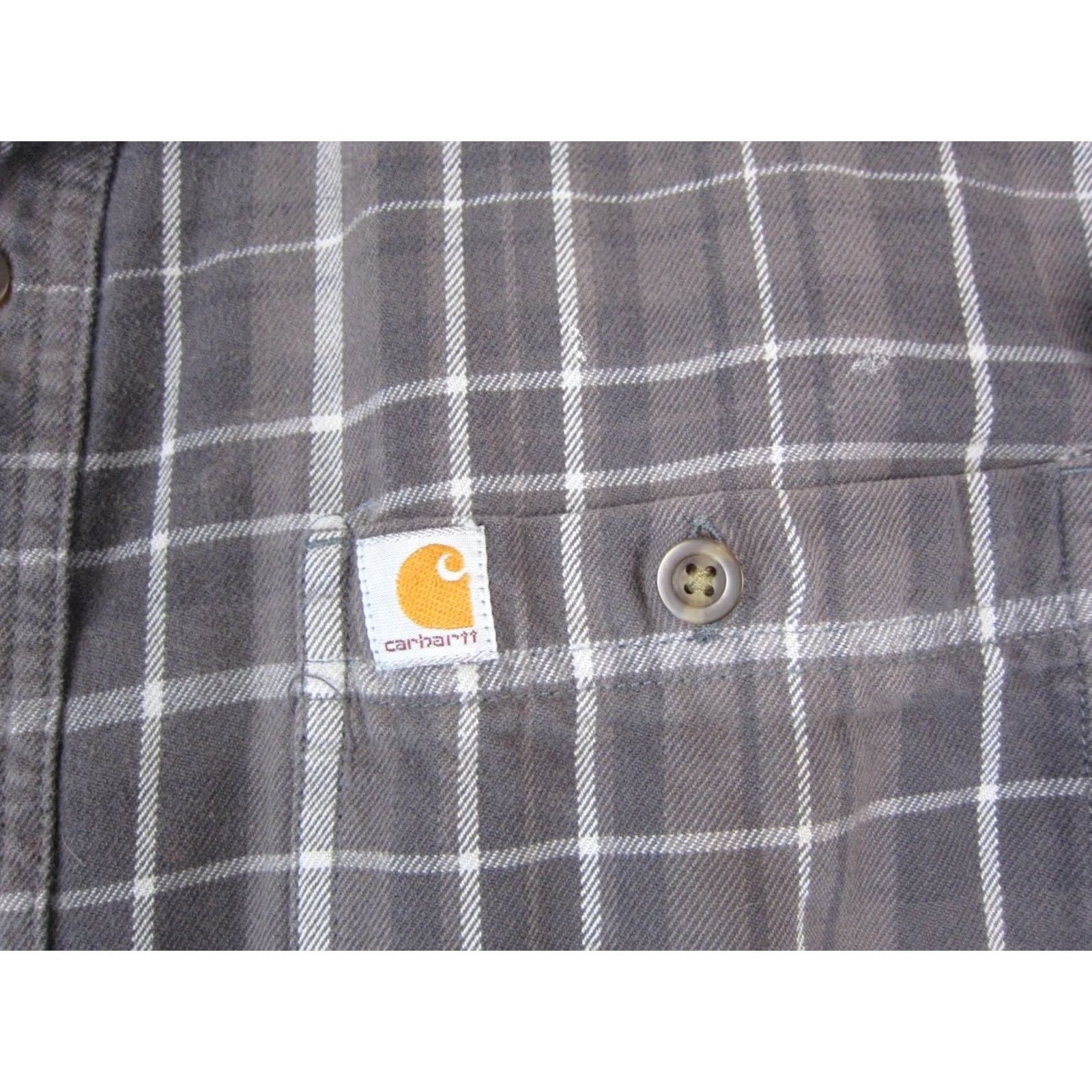 Carhartt Carhartt Shirt XL Mens Flannel Workwear Cotton Button Up Size US XL / EU 56 / 4 - 3 Thumbnail