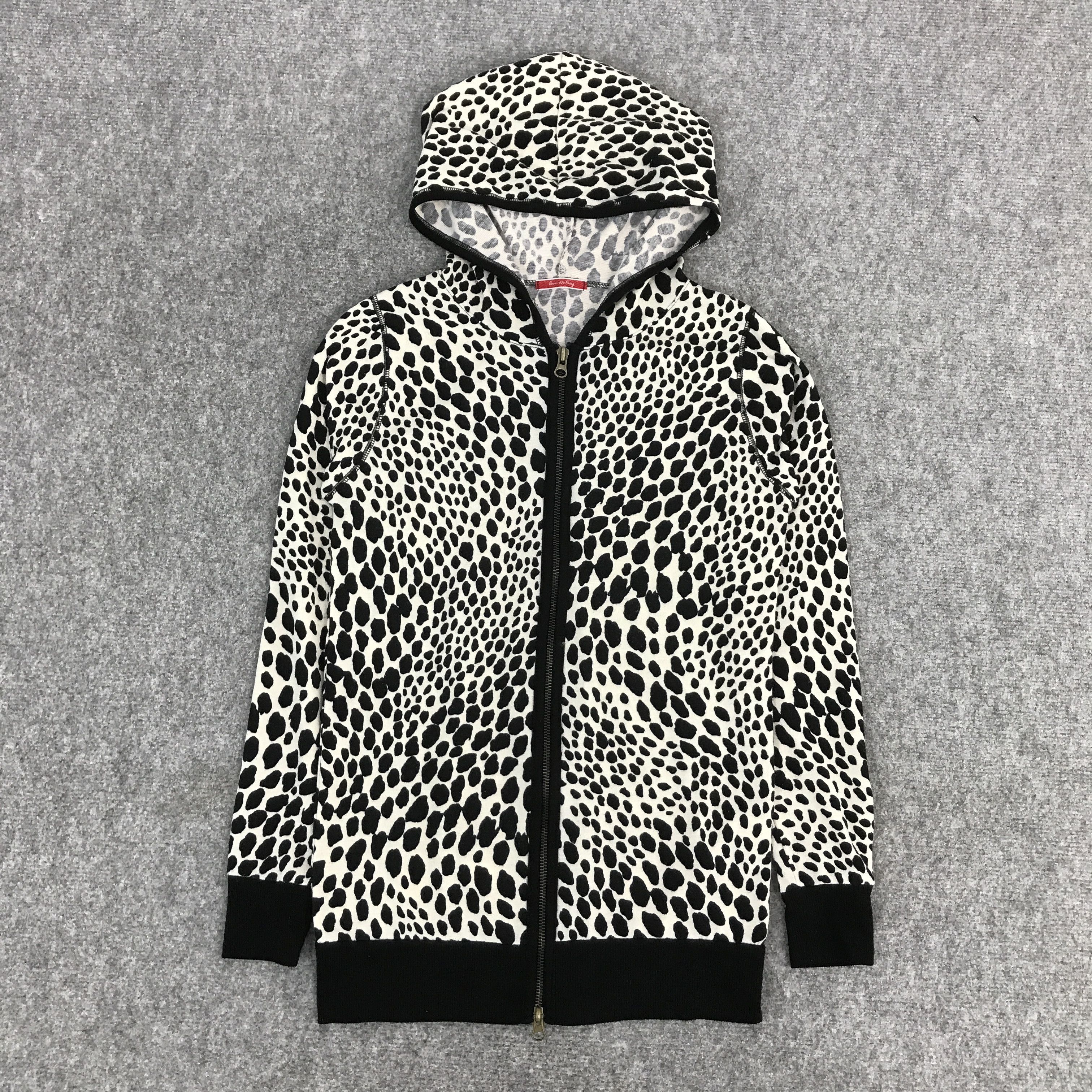 トップス rare TORNADO MART White Leopard Hoodie Tornado Mart Tornado Mart Multi Zip Velvet Track Jacket | Grailed