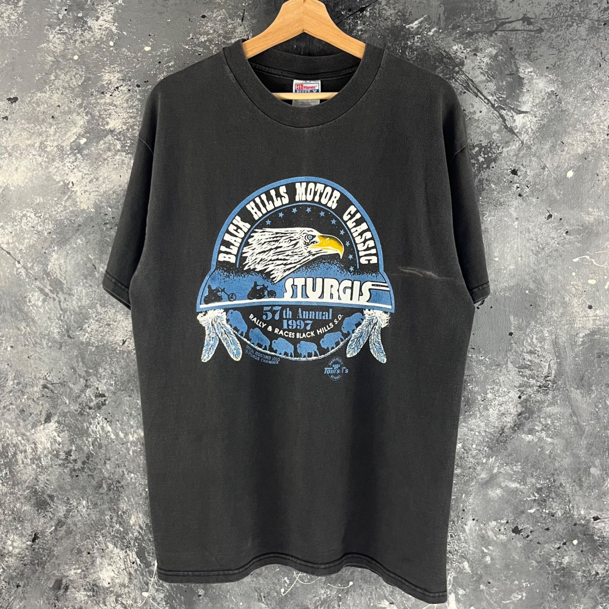 Vintage Vintage 1997 Sturgis biker shirt Size US L / EU 52-54 / 3 - 1 Thumbnail
