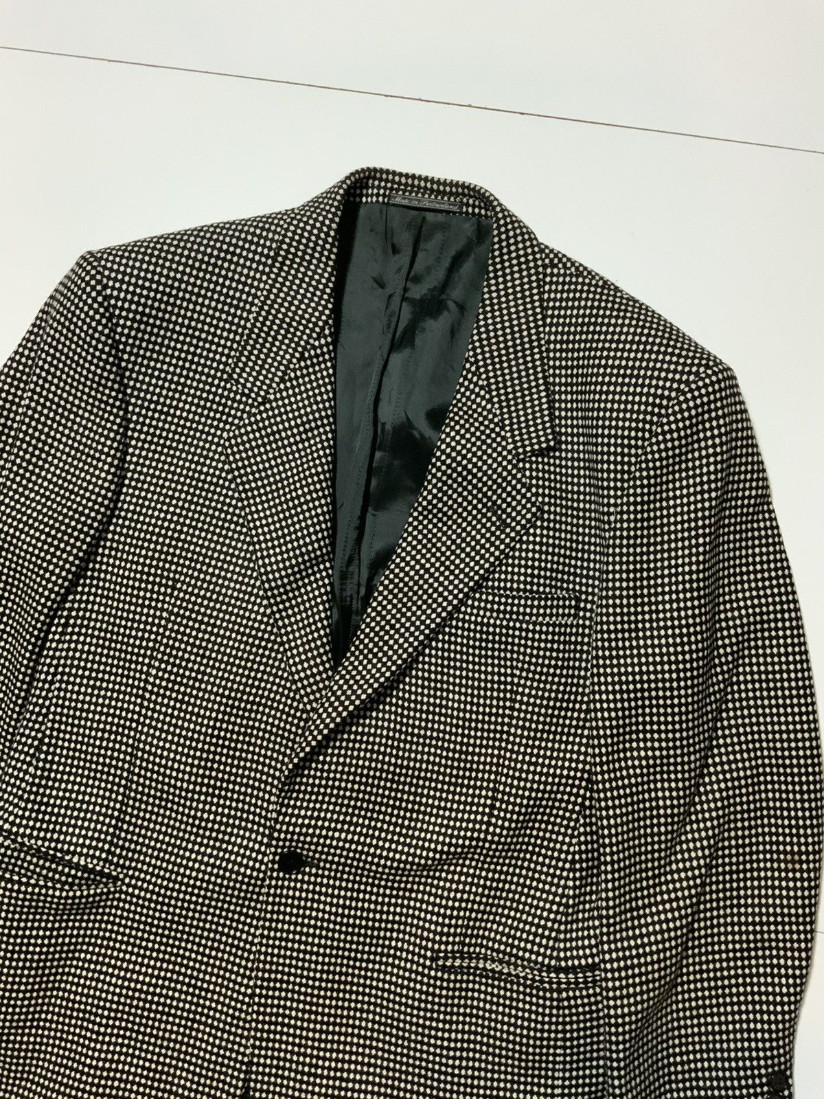 Versace Vintage V2 Versace Polka Dot Wool Evening Blazer Jacket Size 52R - 5 Thumbnail