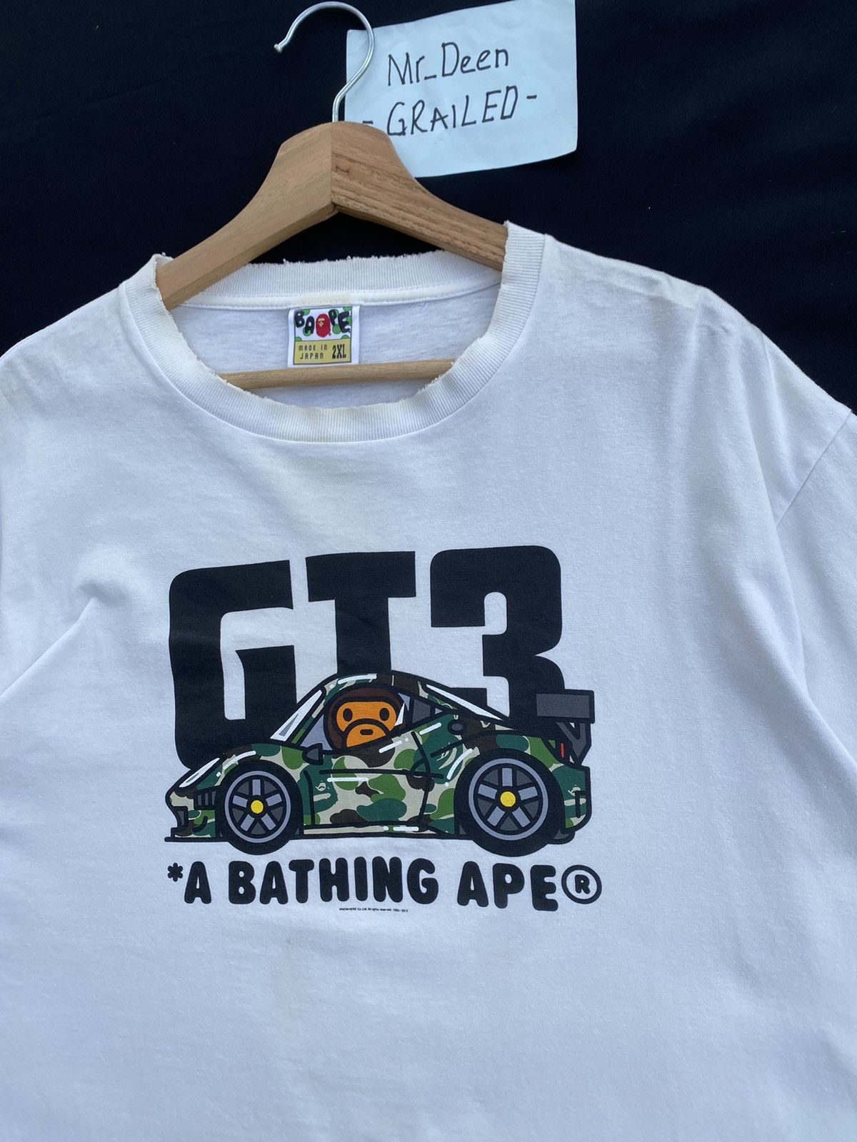 Bape Rare A Bathing Ape x Ferrari 458 Italia GT3 Camo Tshirt Size US XXL / EU 58 / 5 - 7 Thumbnail