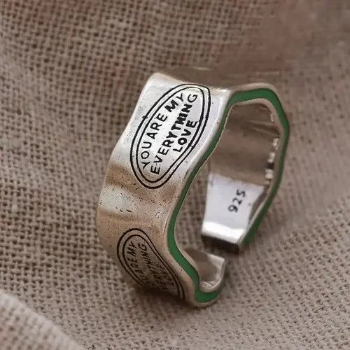 VIBE Adjustable You R My Everything Ring Size ONE SIZE - 7 Thumbnail
