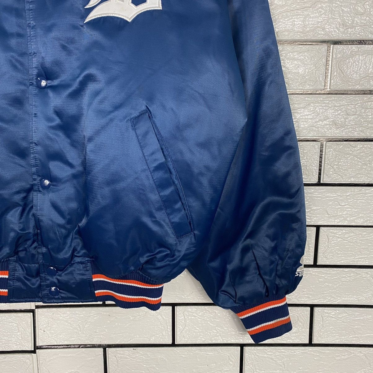 Starter 🔥VINTAGE SATIN BOMBER JACKET MLB NEW YORK STARTER BIG LOGO Size US M / EU 48-50 / 2 - 8 Thumbnail