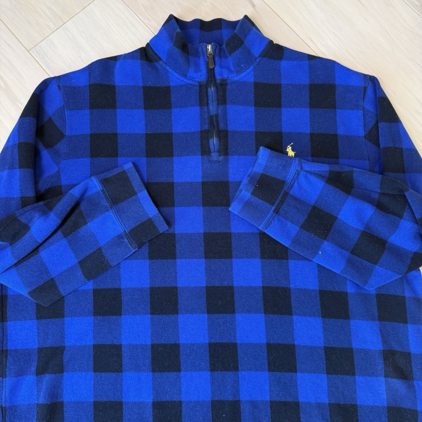 Polo Ralph Lauren Polo Ralph Lauren Estate Rib Pullover XL Buffalo Plaid 1/4 Size US XL / EU 56 / 4 - 5 Thumbnail