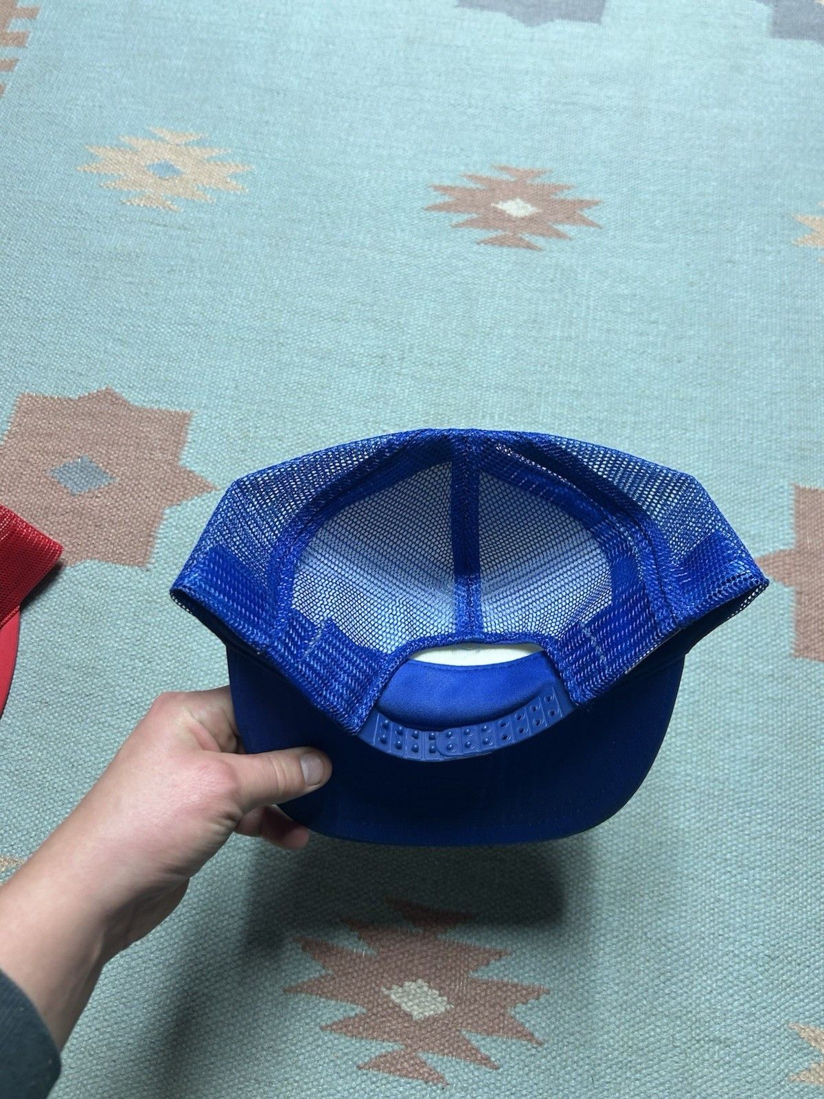Vintage Vintage trucker hat Pepsi cola soda drink snack blue snap Size ONE SIZE - 4 Thumbnail