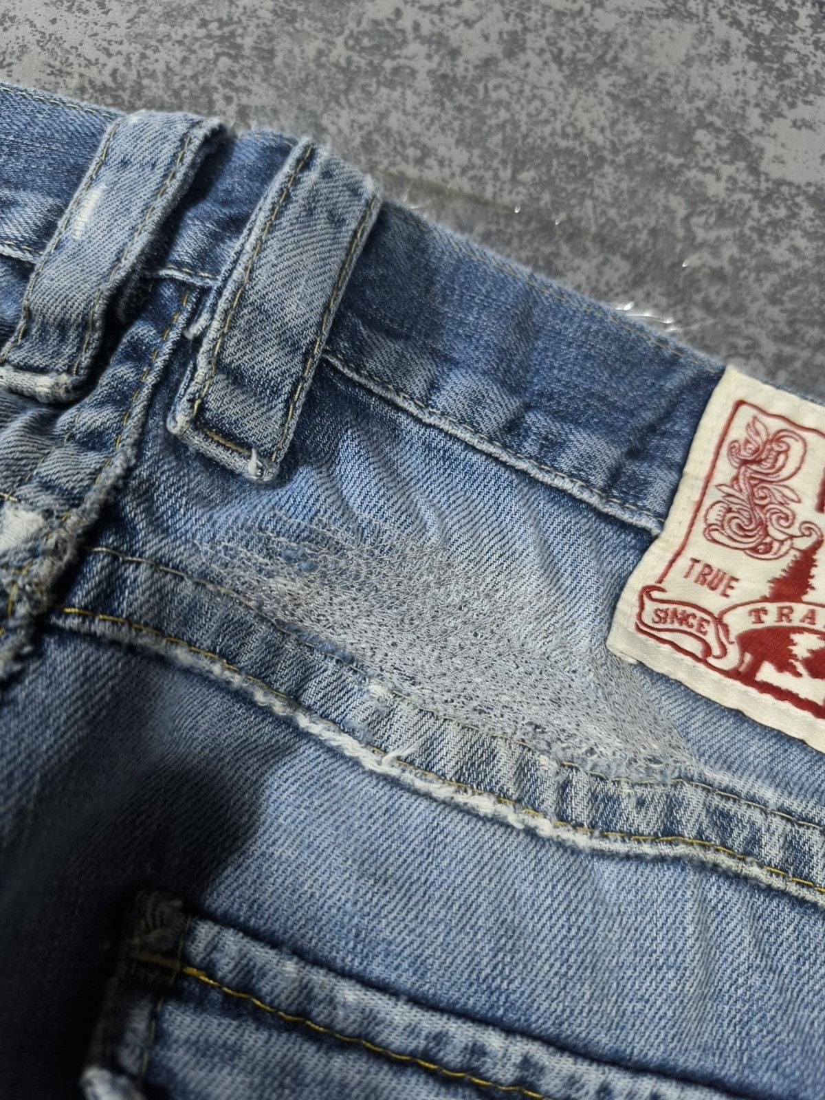 Mustang vintage western backpocket flap distressed mustang lowrise Size 32" / US 10 / IT 46 - 3 Thumbnail