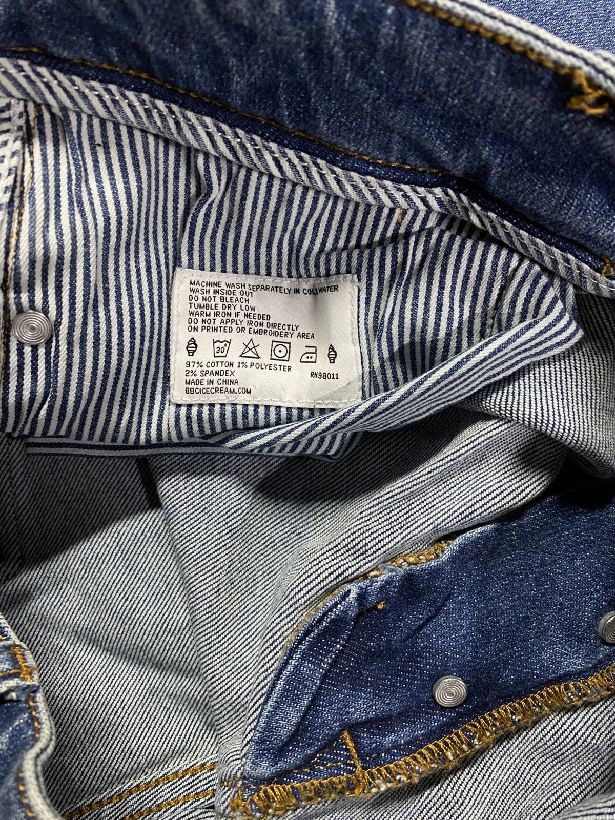 Icecream Ice Cream Fox Mens Blue Denim Jeans Size 36 Size US 36 / EU 52 - 9 Thumbnail