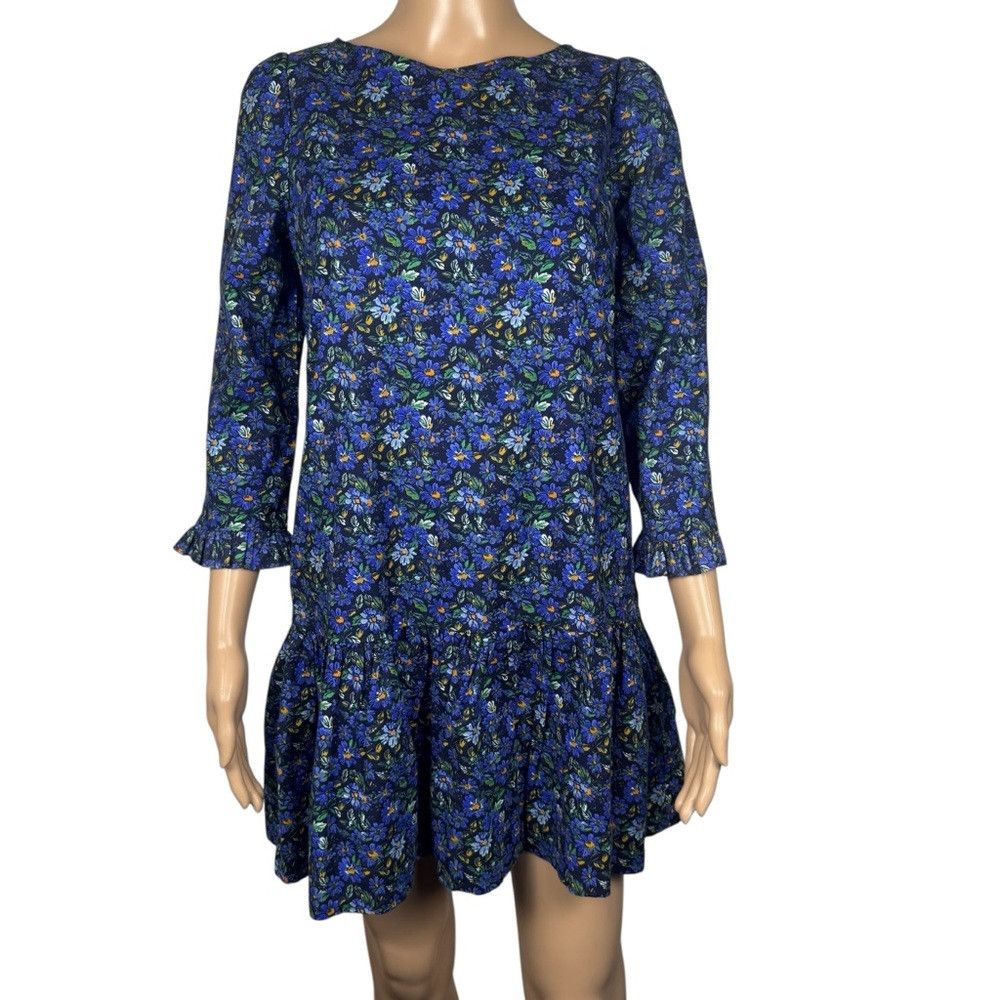 Free People New Free People The Avenue Mini Navy Combo Dress Size XS Size XS / US 0-2 / IT 36-38 - 3 Thumbnail