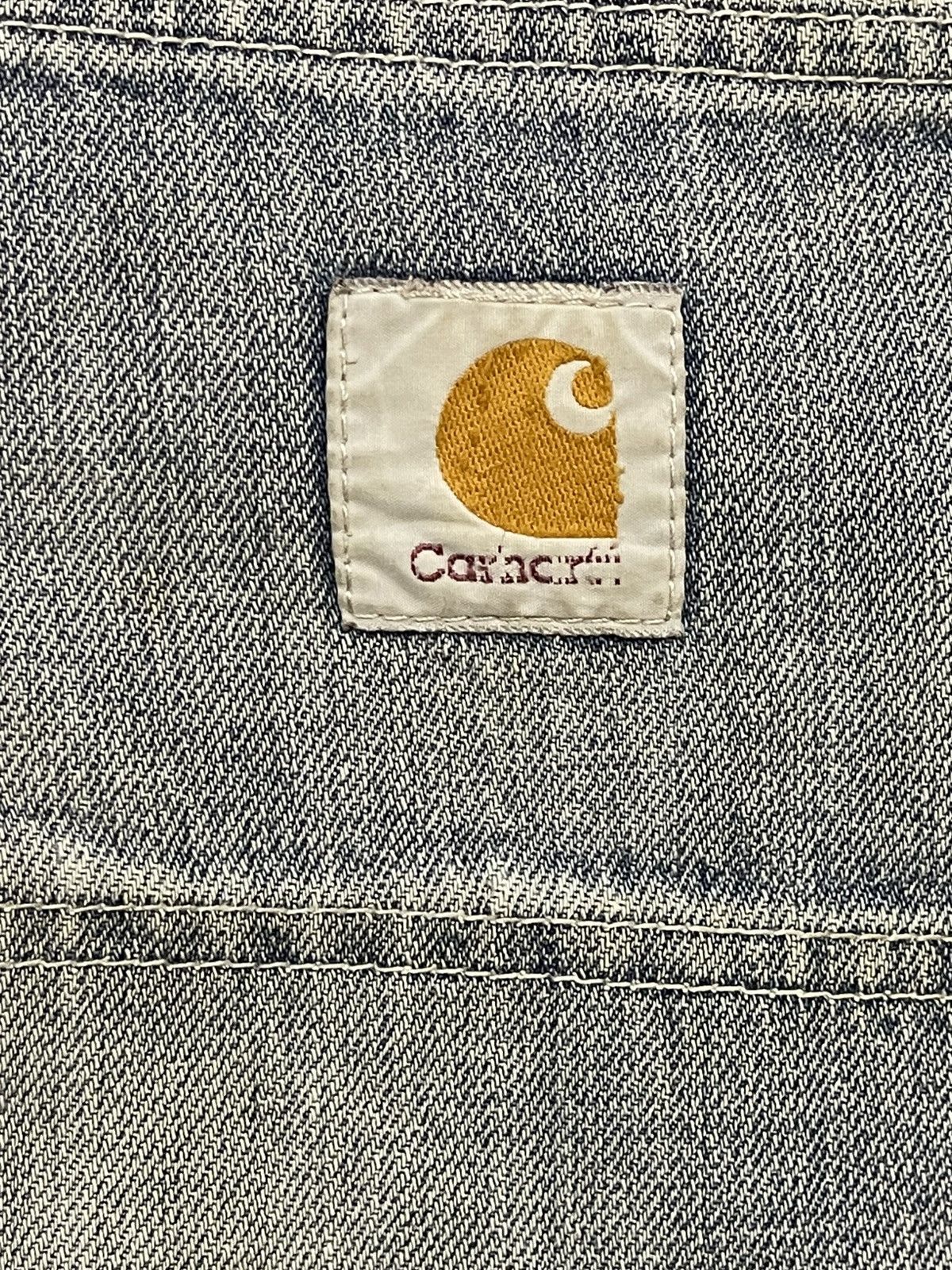 Carhartt Vintage Carhatt Carpenter Mud Wash Faded Distress Baggy Jean Size US 34 / EU 50 - 9 Thumbnail