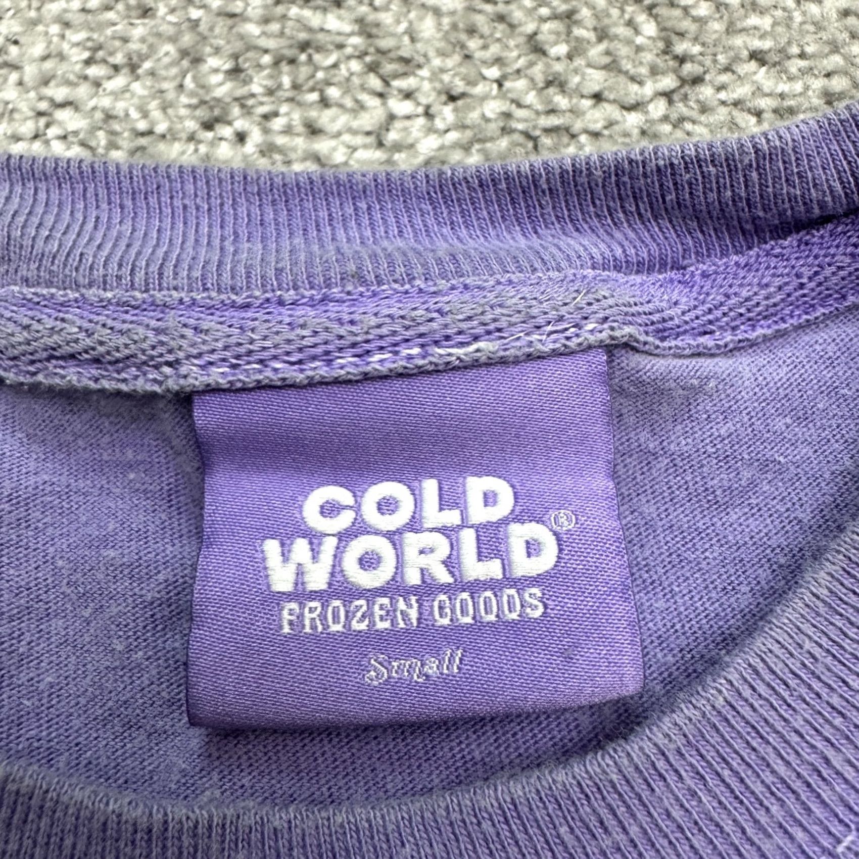 Vintage Cold World Pest Control Bunny Graphic T-Shirt Mens Small Purple Tee Size US S / EU 44-46 / 1 - 6 Thumbnail