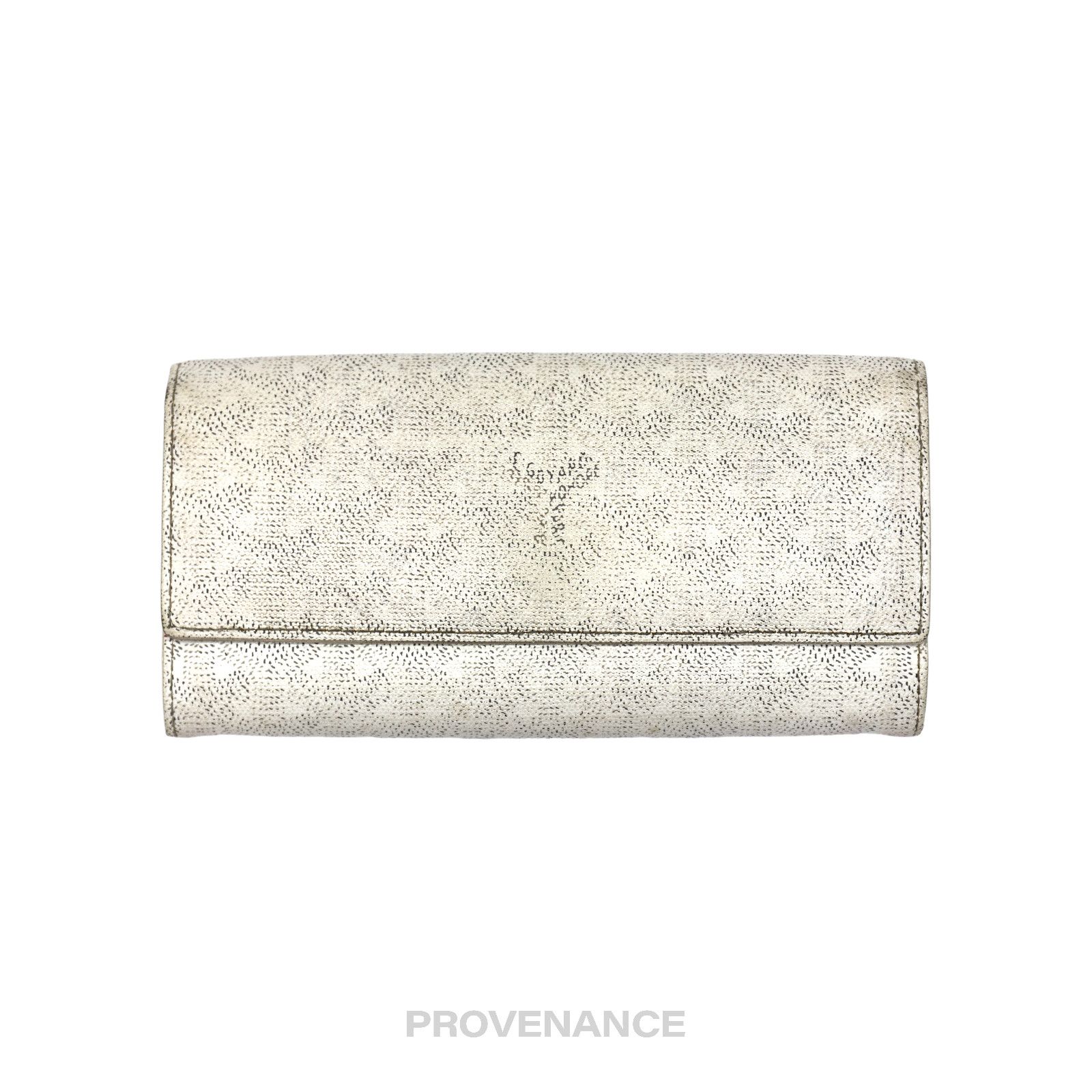 image of Goyard Varenne Long Wallet - White Goyardine, Women's