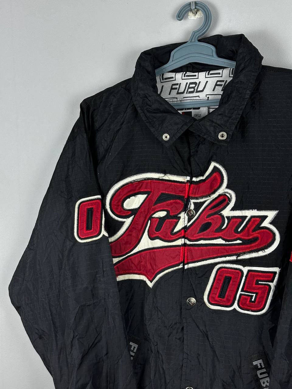 Fubu Vintage Fubu Bomber Jacket Varsity 05 Hip Hop 2000s Size US XL / EU 56 / 4 - 3 Thumbnail