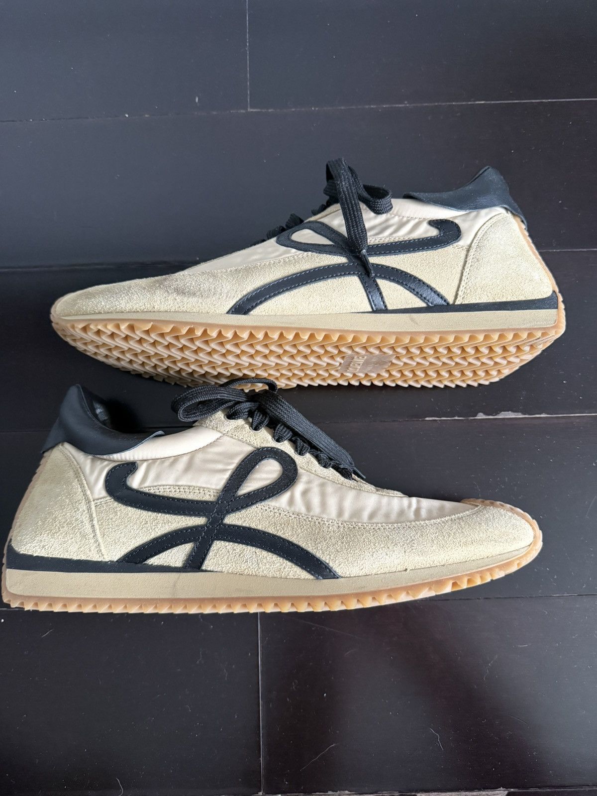 Loewe Loewe Flow Runner — Tan/Beige Nylon & Suede, EU 44 Size US 11 / EU 44 - 6 Thumbnail