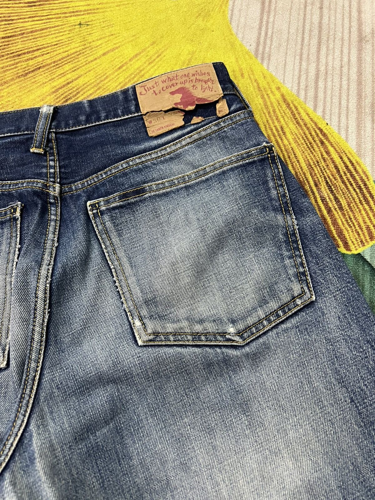 Vintage 80’s Takeo Kikuchi Japanese Brand Clawmark Nice Faded Jean Size US 29 - 16 Thumbnail