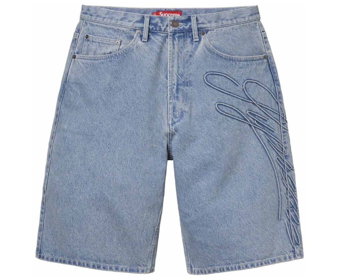 パンツ Supreme Baggy Denim Short Indigo 38 XXL Supreme Baggy Denim Short Indigo XXL 38