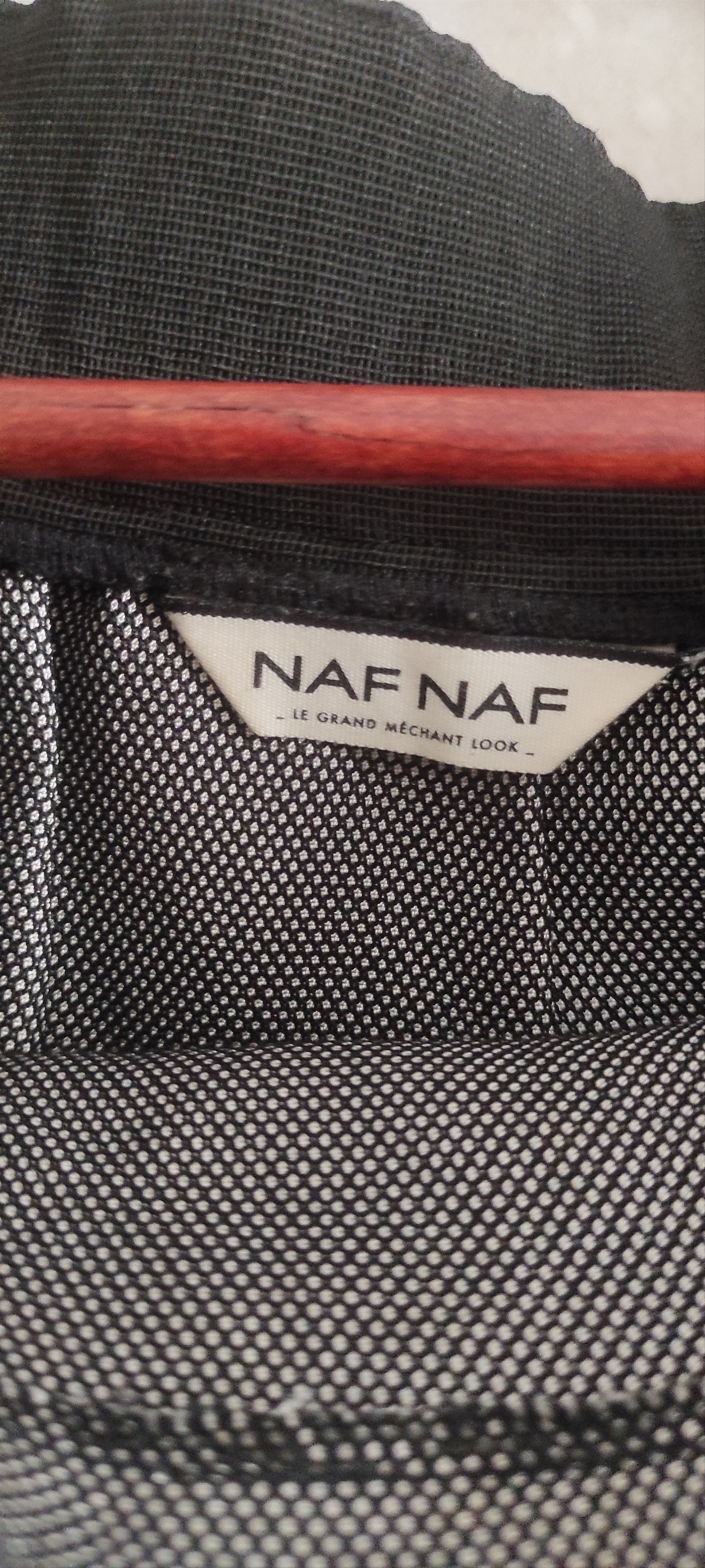 Other Vintage NAF NAF Pencil Skirt Women Mini Skirt Black Grey Size 27" / US 4 / IT 40 - 8 Thumbnail