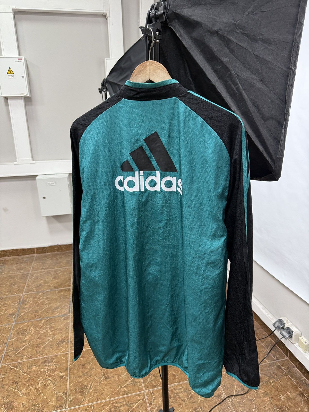 Adidas 🇪🇸 2021 Real Madrid Adidas Equipment Style Icons Woven Jacket Size US XL / EU 56 / 4 - 2 Thumbnail