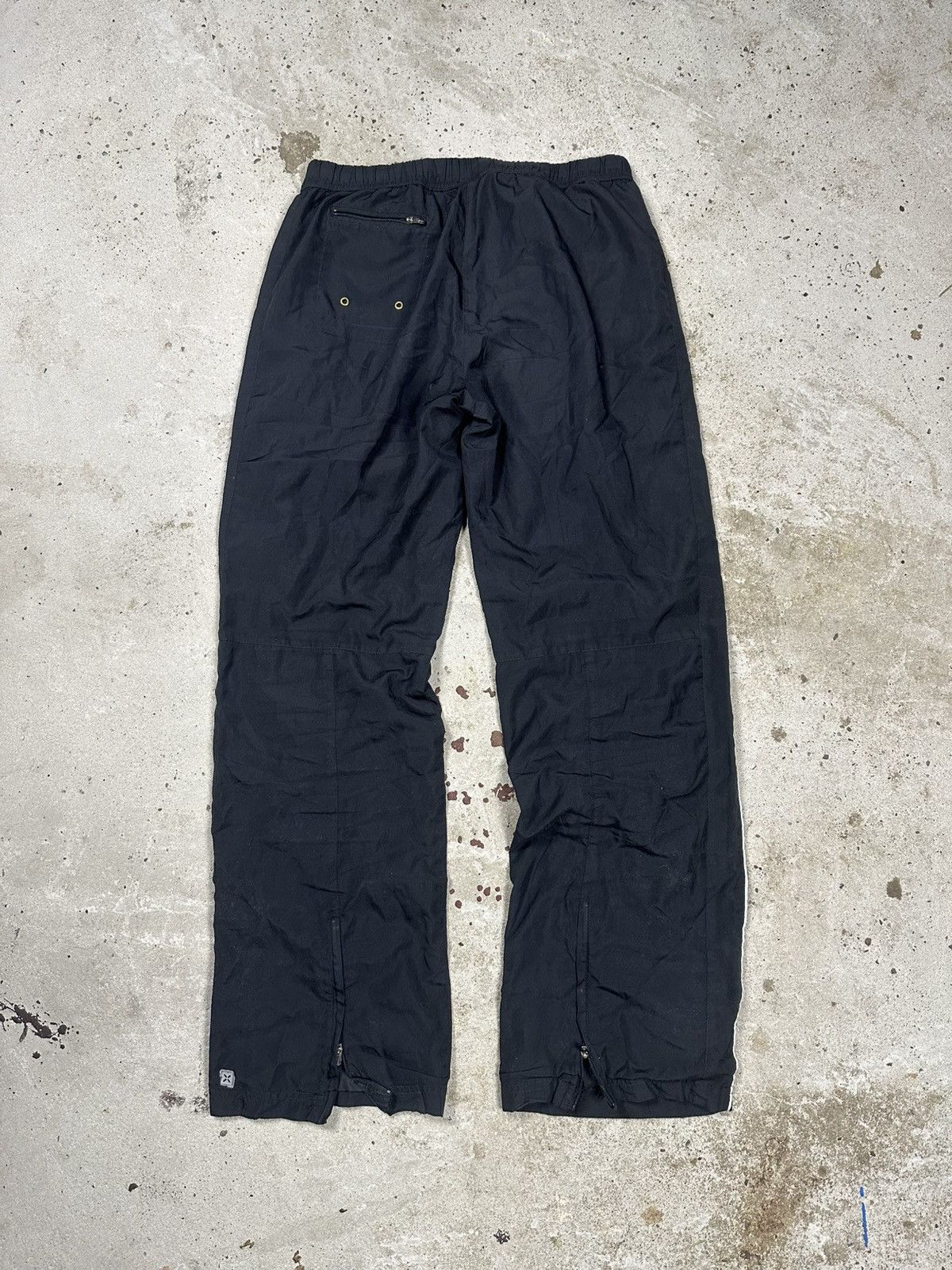 Nike Vintage Y2K Nike Baggy Black Track Pants Swoosh Size US 30 / EU 46 - 2 Thumbnail