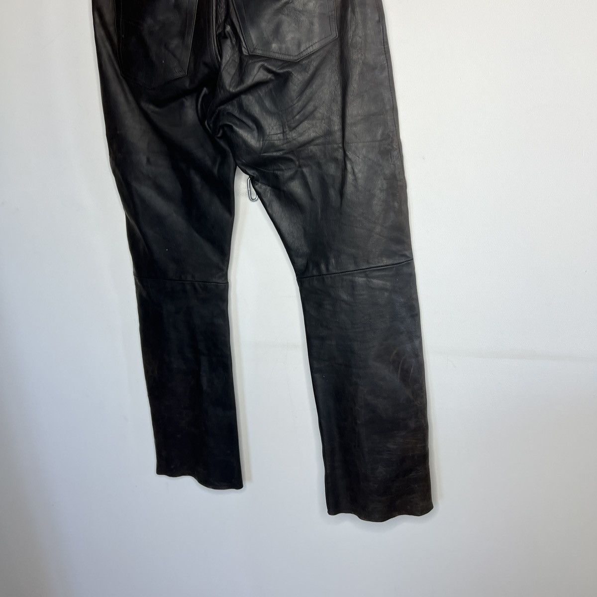 Leather × Vintage Vintage Nashville Classic Leather MOTO Pants Trousers Biker Size US 36 / EU 52 - 8 Thumbnail