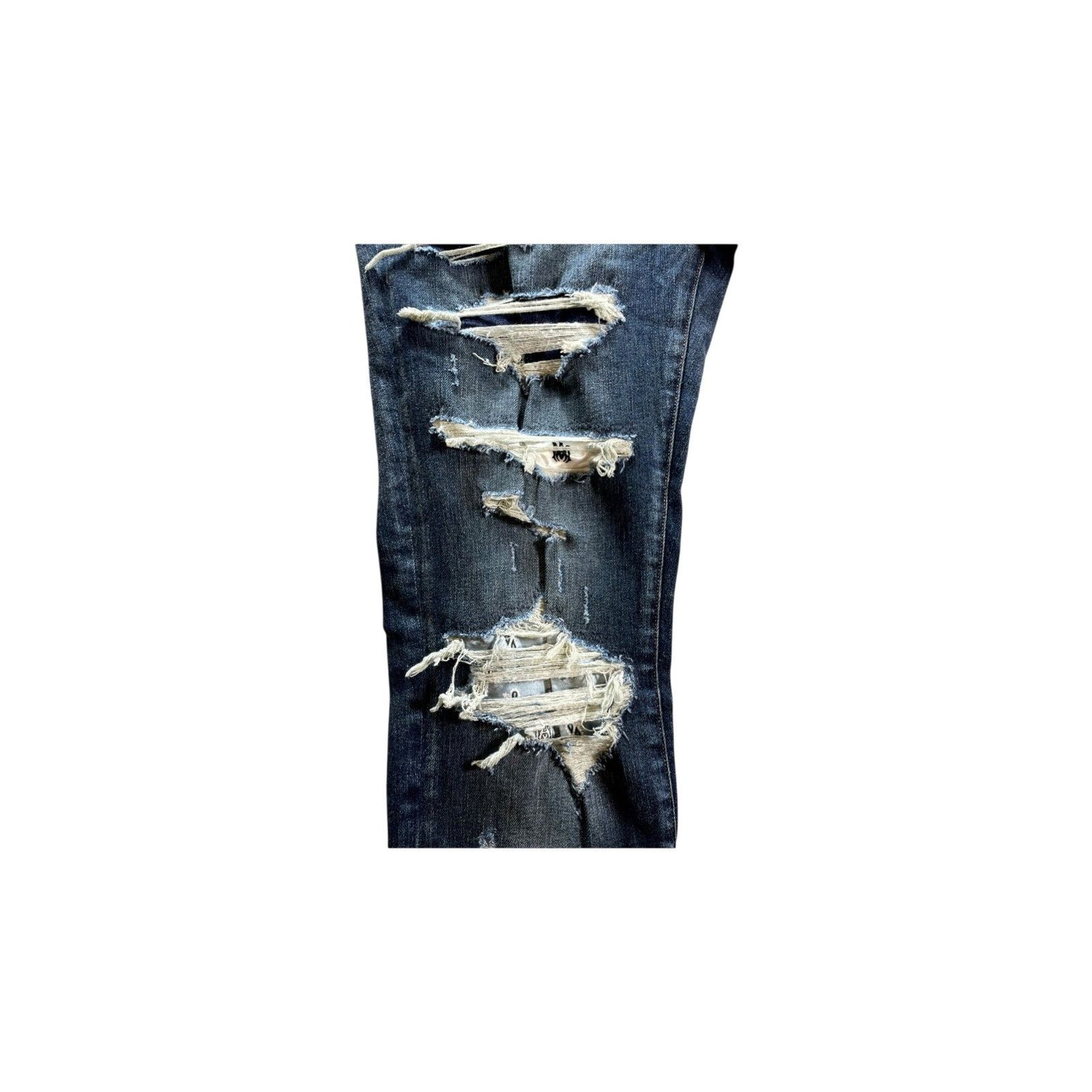 Amiri Amiri "Paisley MA" Navy Wash Jeans Size US 34 / EU 50 - 3 Thumbnail