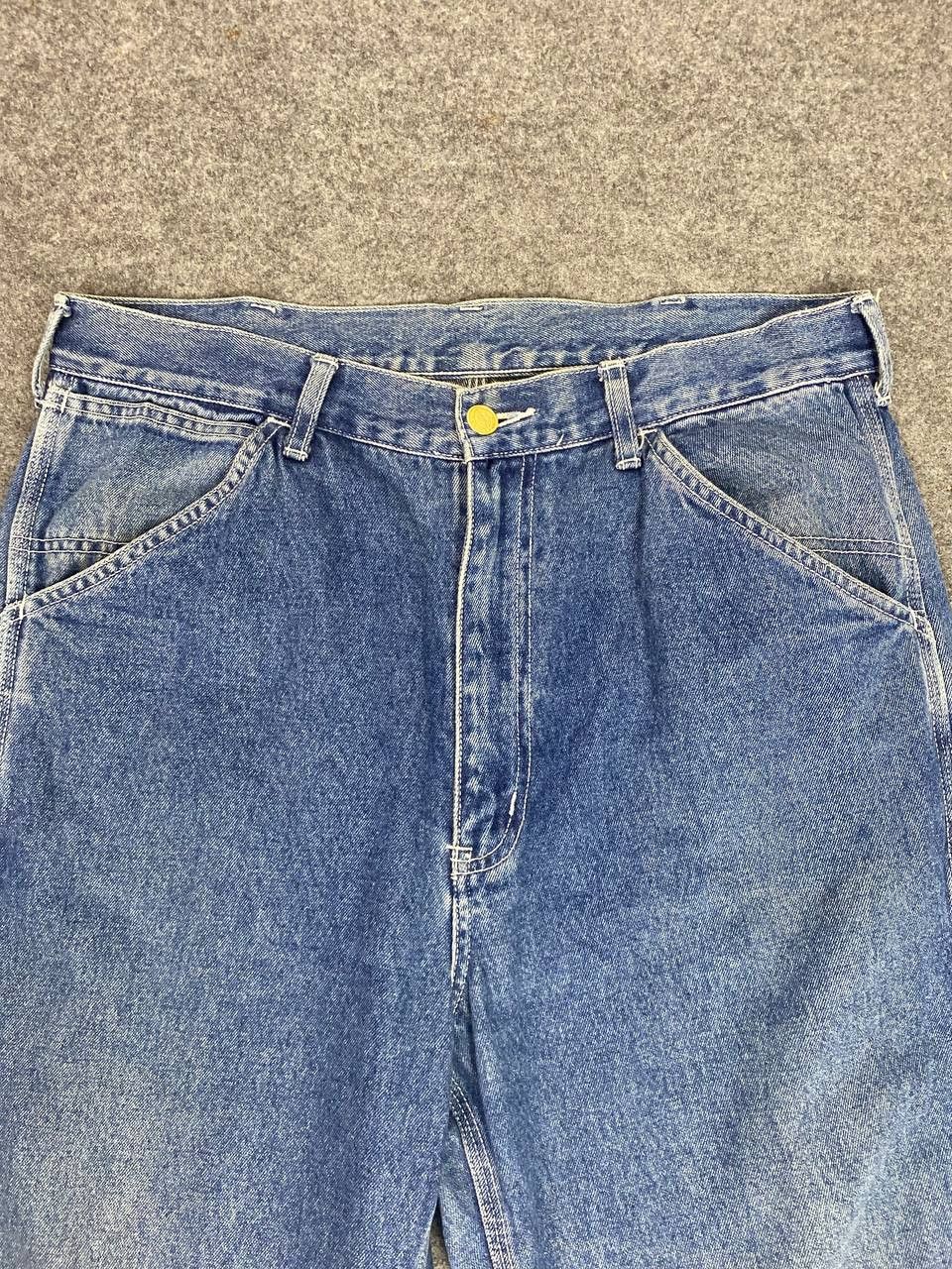 Japanese Brand vintage gold rush carpenter distressed denim Size US 35 - 7 Thumbnail