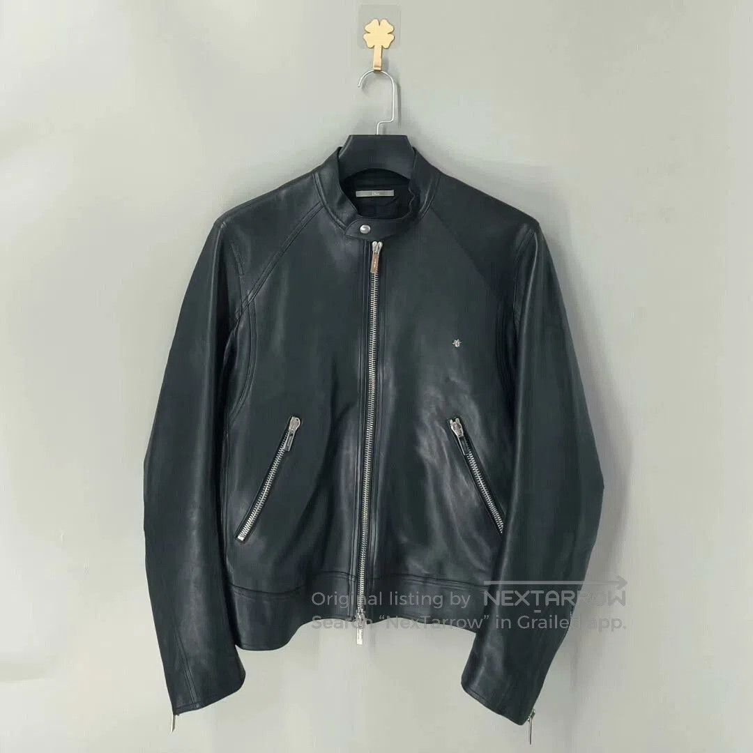 Dior × Hedi Slimane Dior homme 04aw leather biker jacket | Grailed
