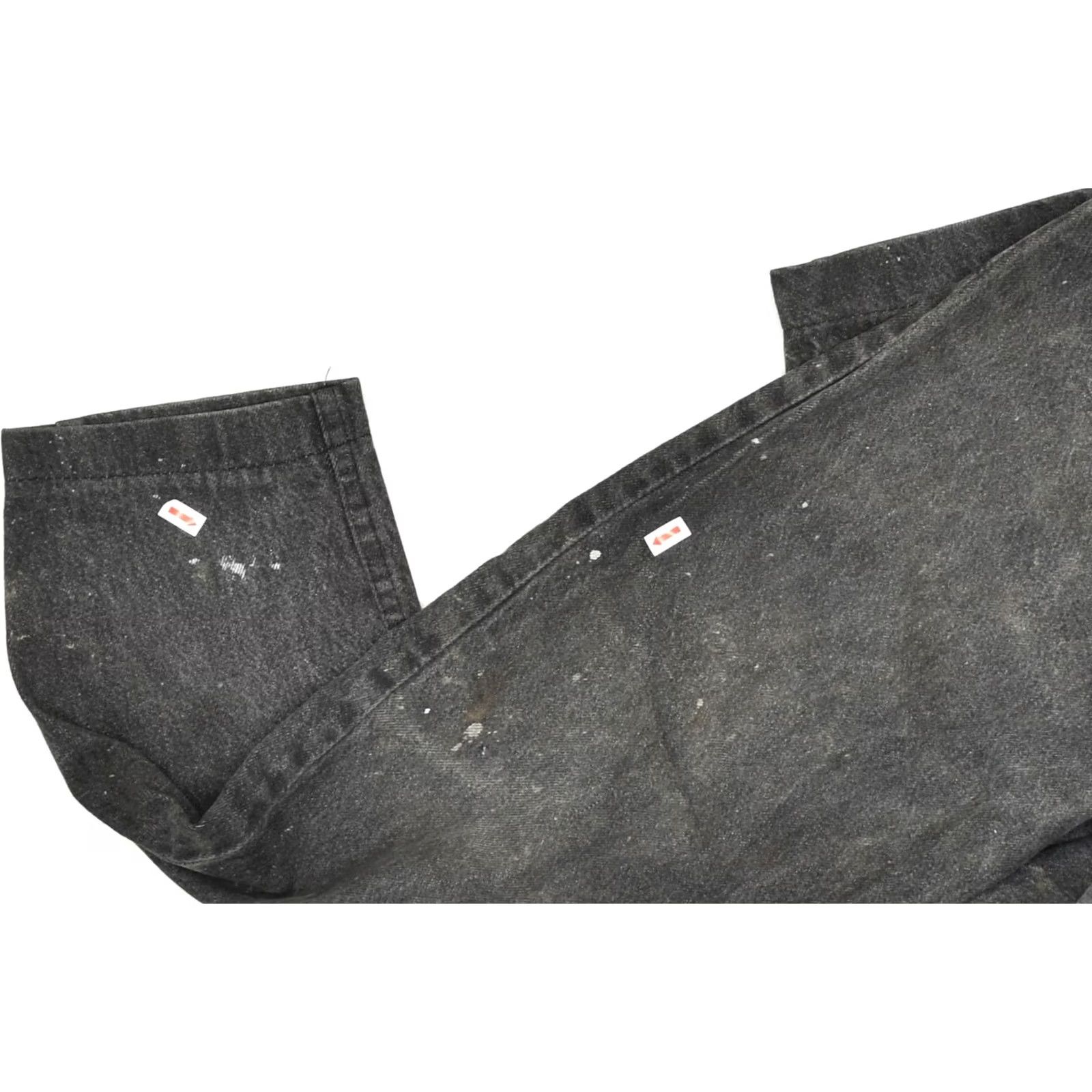 Vintage RIFLE Womens Tapered Jeans Grey Cotton Large W31 L26 Size 24" / US 00 / IT 34 - 3 Thumbnail