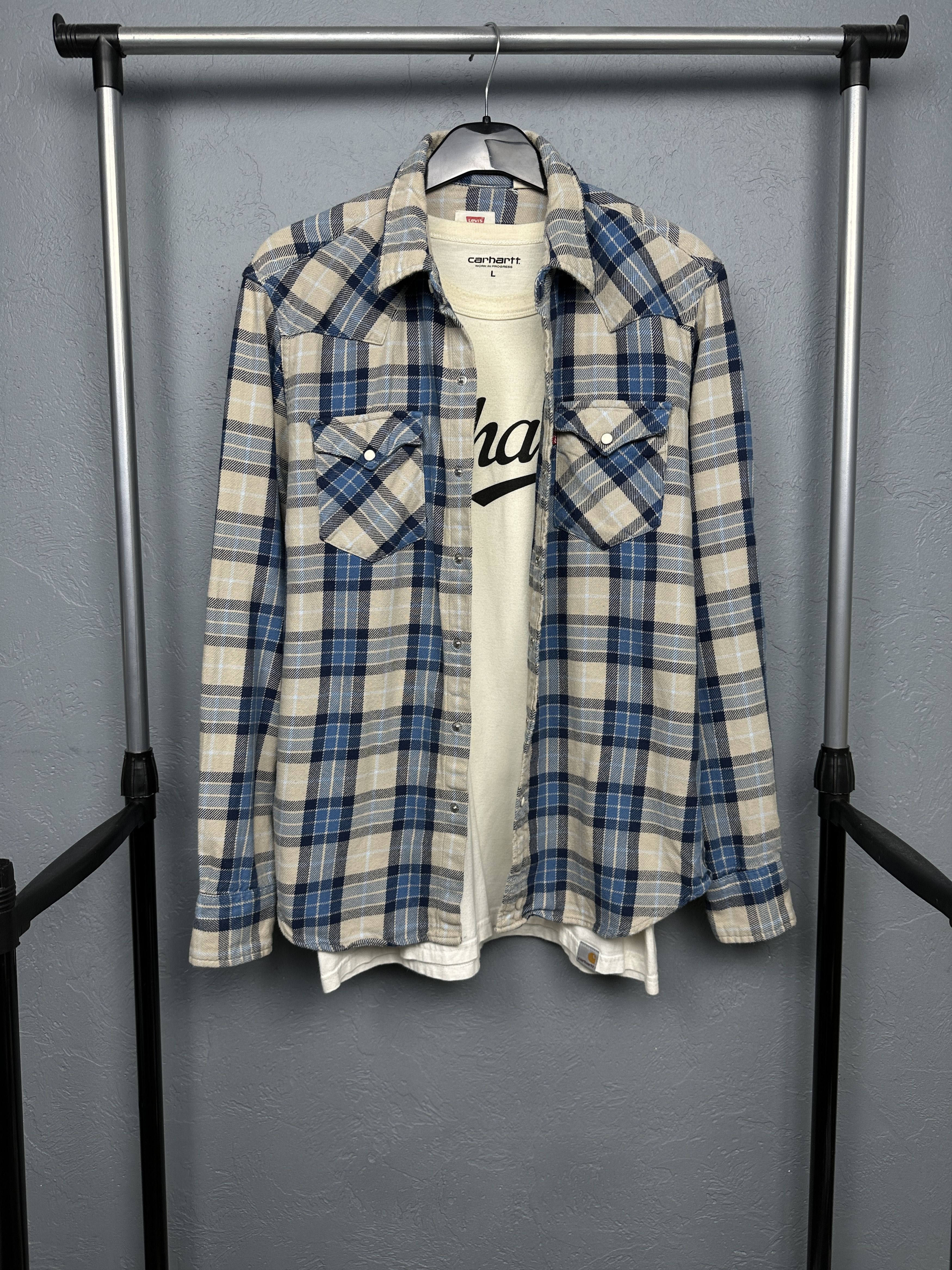 Levi's Levi's Vintage Mens Flannel Plaid Shirt Size US M / EU 48-50 / 2 - 1 Thumbnail