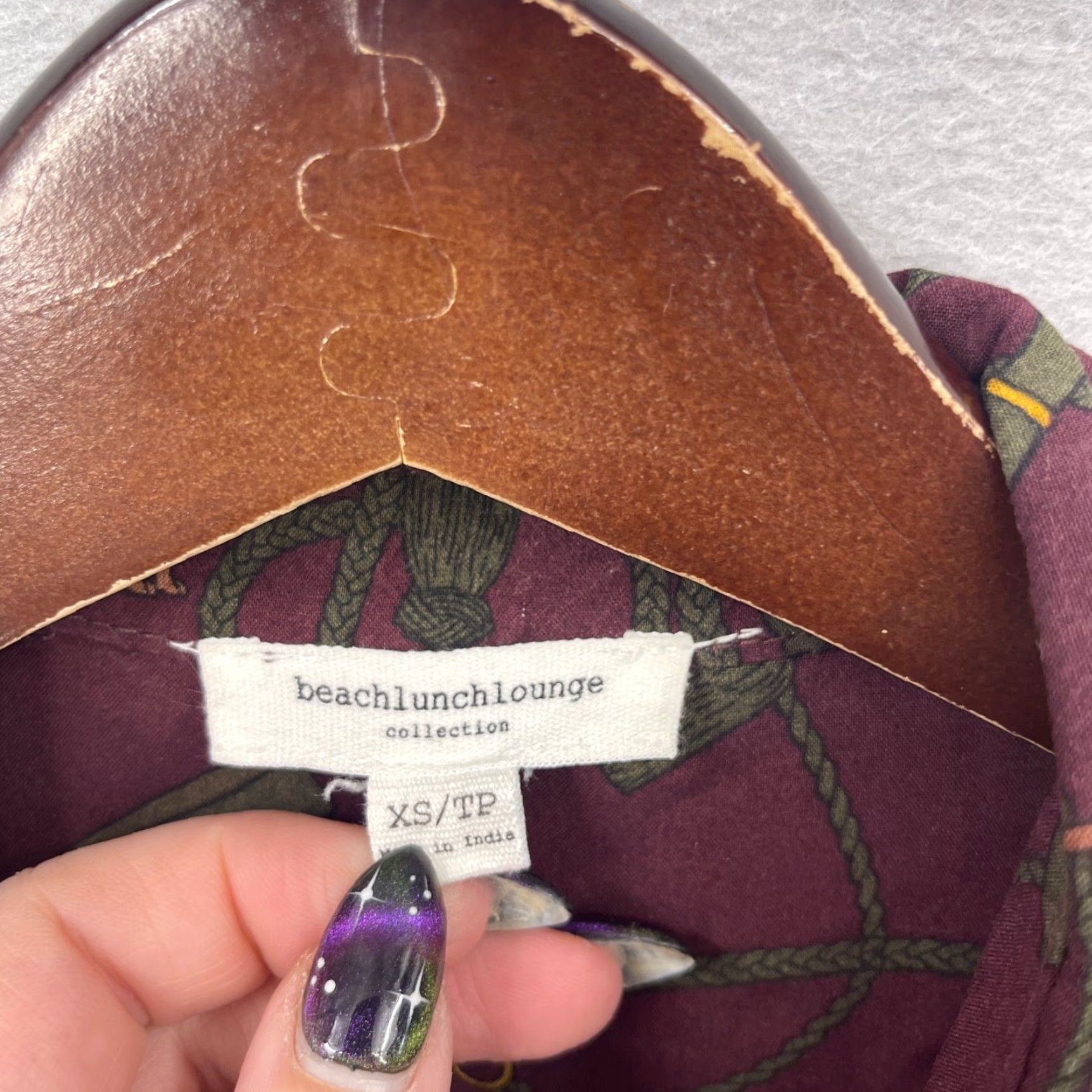 Vintage VINTAGE Beach Lunch Lounge Blouse Womens XS Horse Equestrian Cottagecore Boho Country Size XS / US 0-2 / IT 36-38 - 7 Thumbnail