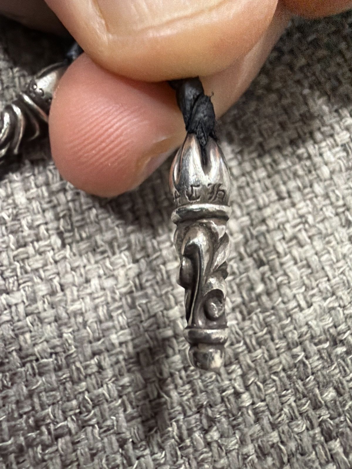 Chrome Hearts Chrome Hearts Braided Leather Rope Necklace Size ONE SIZE - 4 Thumbnail