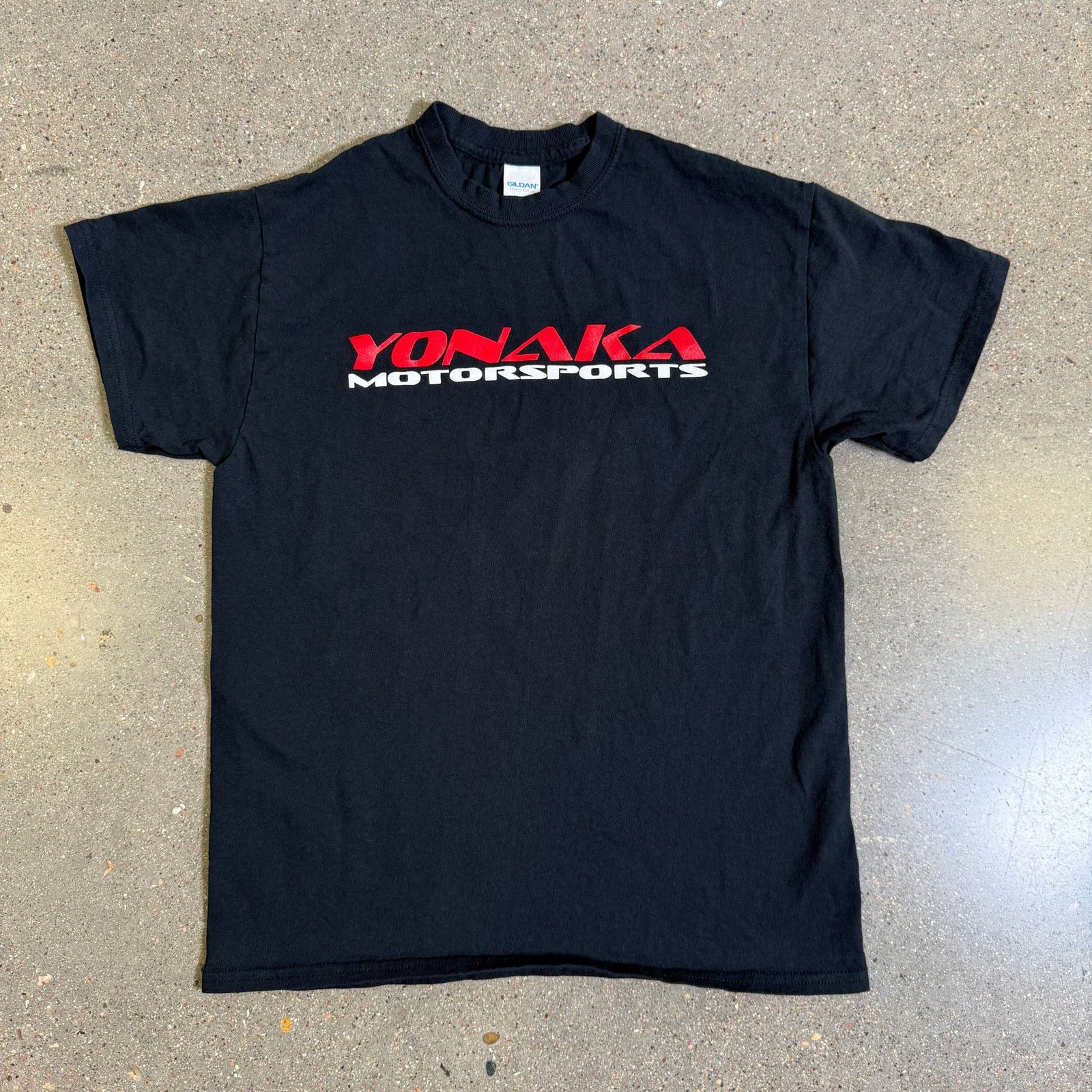 Gildan Yonaka Motorsports T-Shirt Black Logo Racing Tee Sz M Size US M / EU 48-50 / 2 - 2 Thumbnail