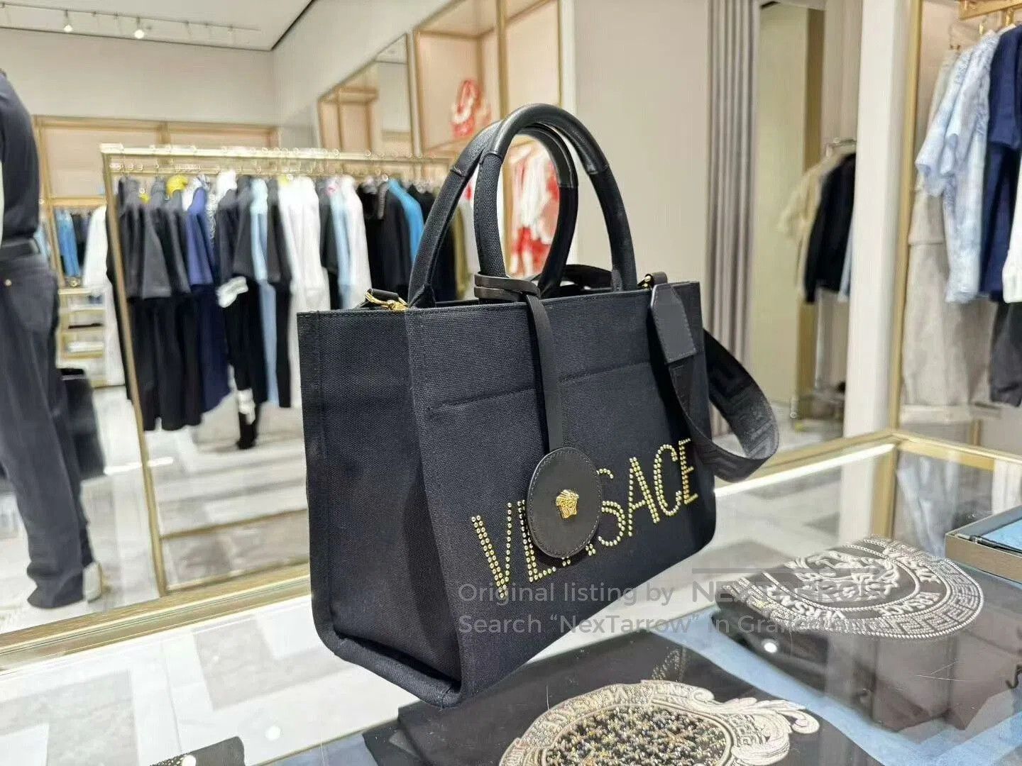 Versace Versace Logo Tote Bag. Size ONE SIZE - 2 Thumbnail