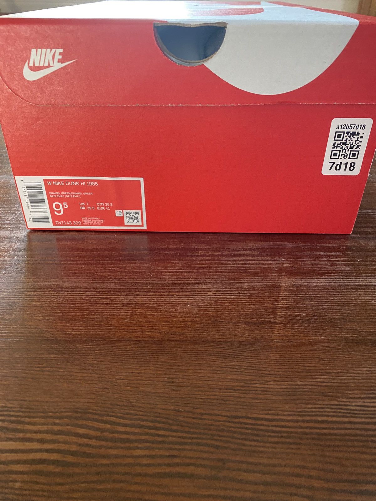 Nike Nike Women’s Dunk Hi 1985 Enamel Green ‘Denim’ New Box 9.5 Size US 9.5 / IT 39.5 - 10 Thumbnail