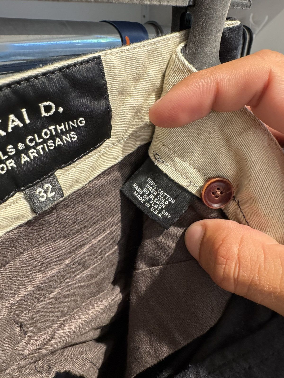 Kai D. Kai D Utility Artisan Pants W32 Made in NY Navy Cotton Twill Size US 32 / EU 48 - 4 Thumbnail