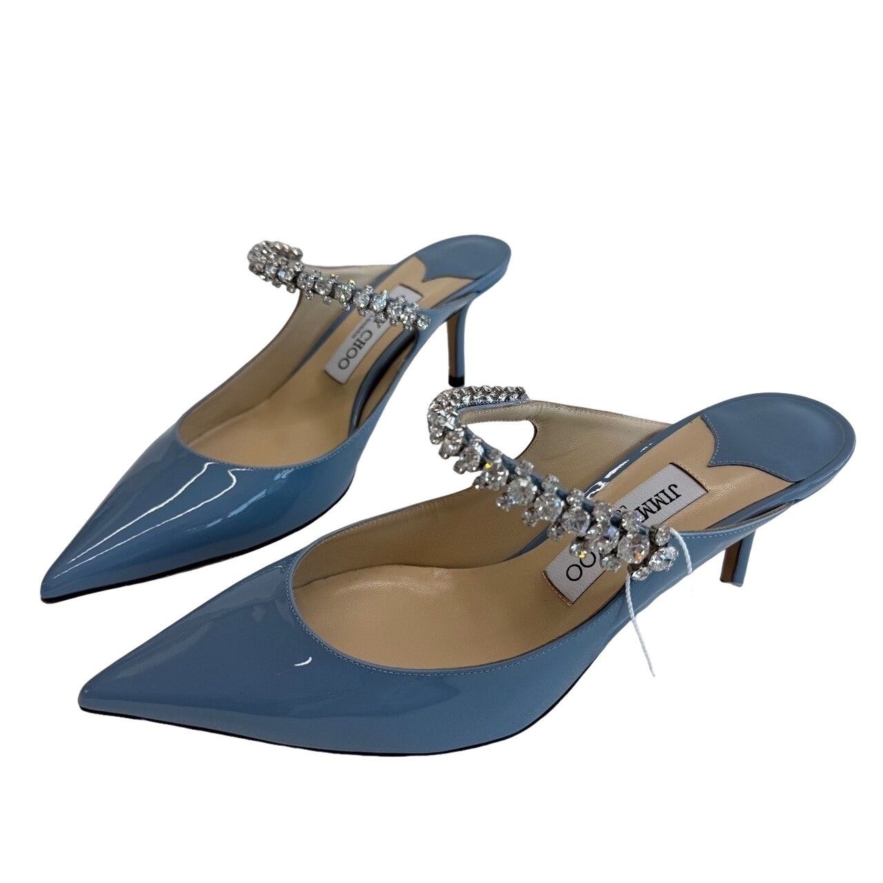 Jimmy Choo Jimmy Choo Bing Patent Crystal Mules Size 37.5 Size US 7.5 / IT 37.5 - 1 Thumbnail