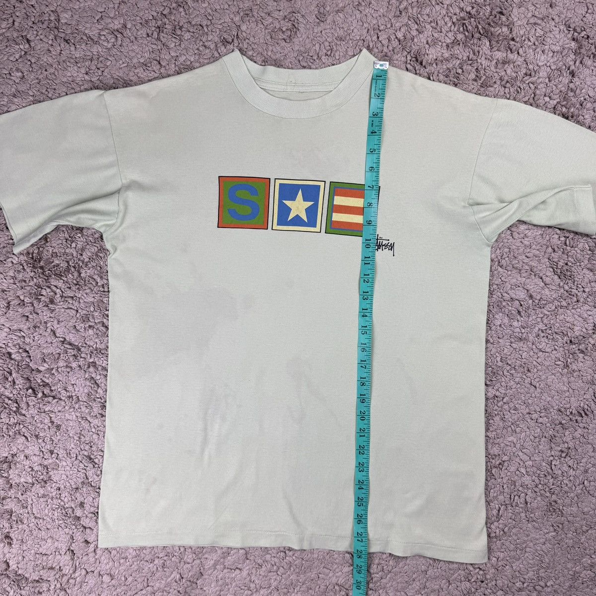 Stussy Vintage 90s Stussy Star Box T-shirt Size US L / EU 52-54 / 3 - 15 Thumbnail