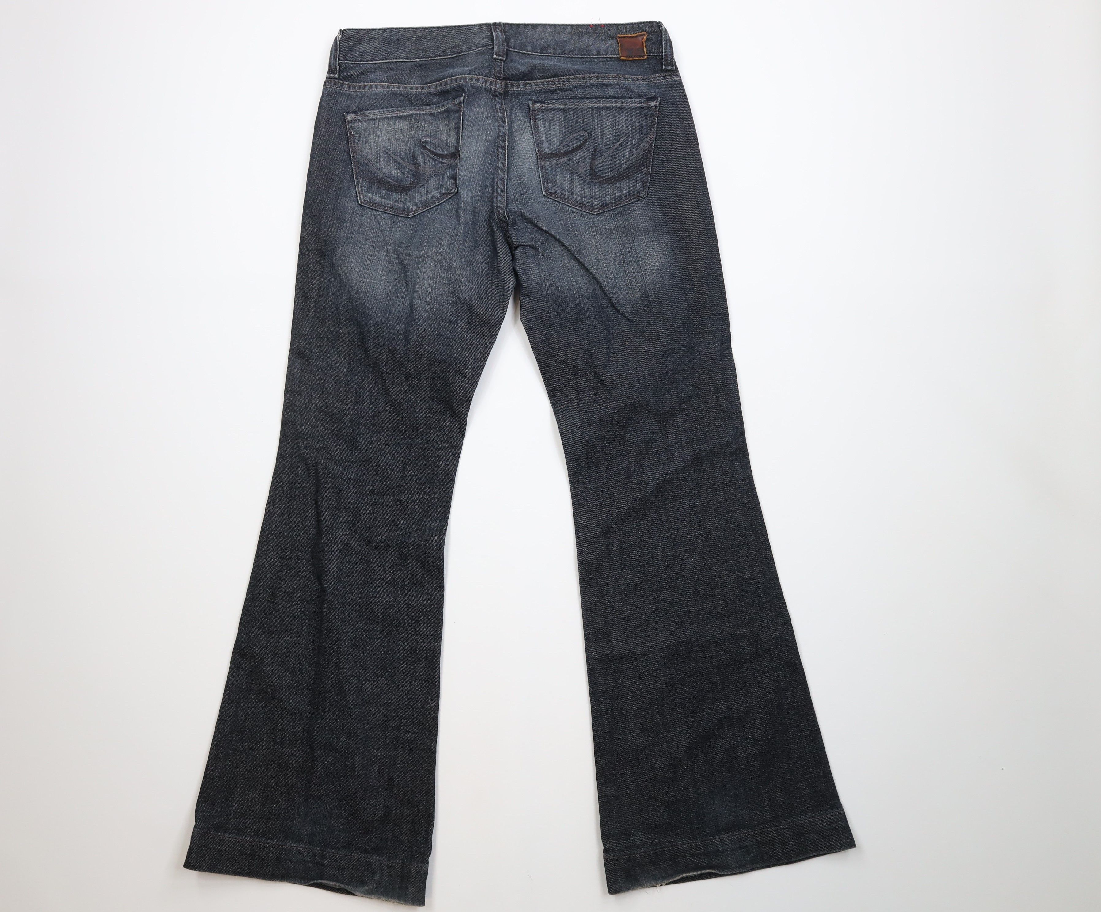 Express Vintage Y2K Express X2 Babydoll Stella Flared Wide Leg Jeans Size 32" / US 10 / IT 46 - 10 Thumbnail