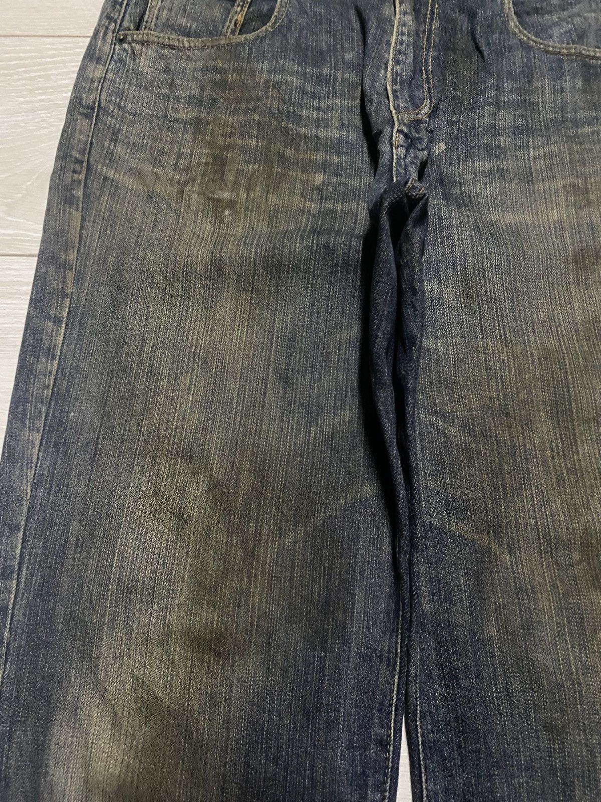 VILLAND Vintage Villand Dirty Grunge Distressed Baggy Jeans Size US 32 / EU 48 - 7 Thumbnail