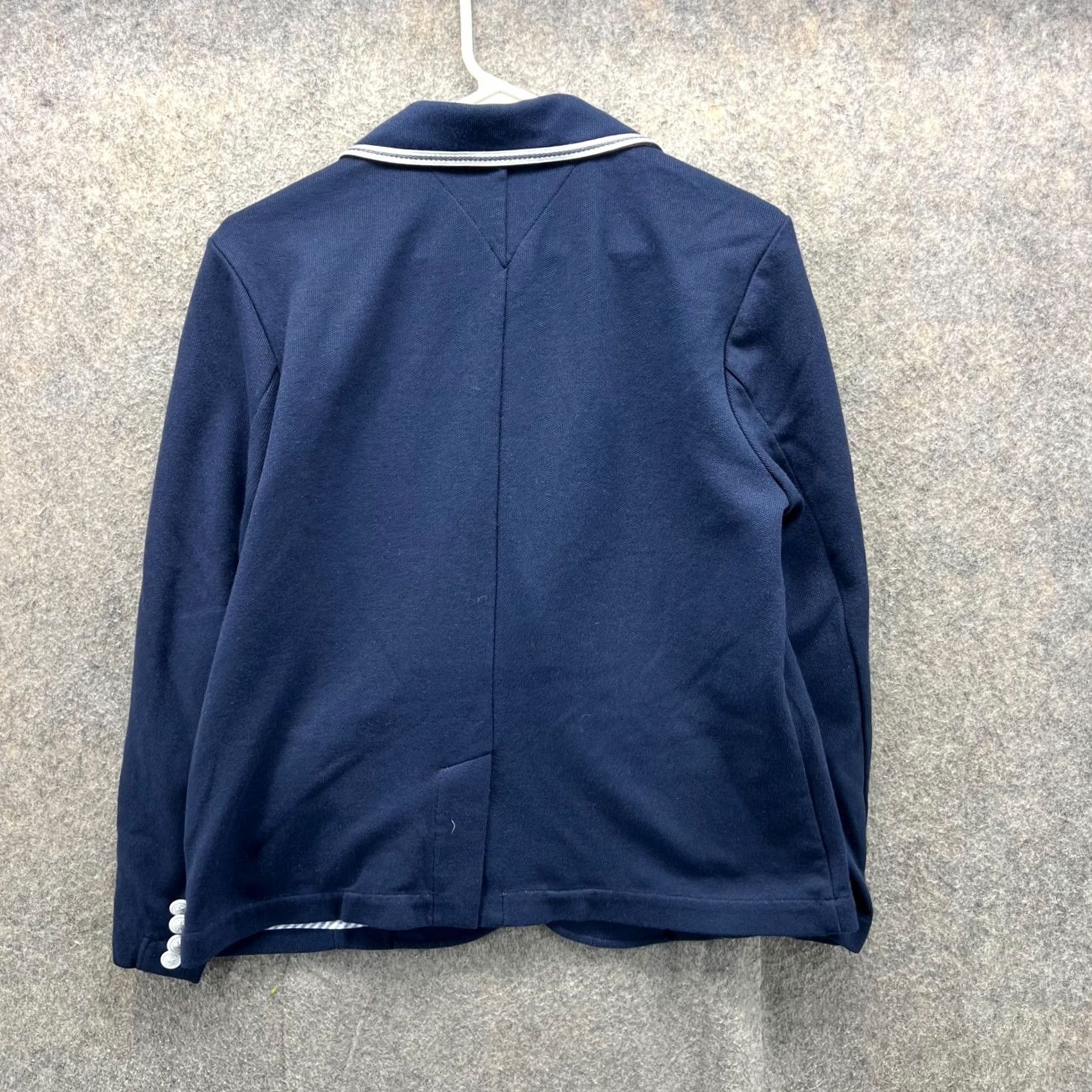 Tommy Hilfiger VINTAGE Tommy Hilfiger Blazer Women Large Sports Jacket Coat Blue Navy Polyester Casual Size L / US 10 / IT 46 - 2 Thumbnail