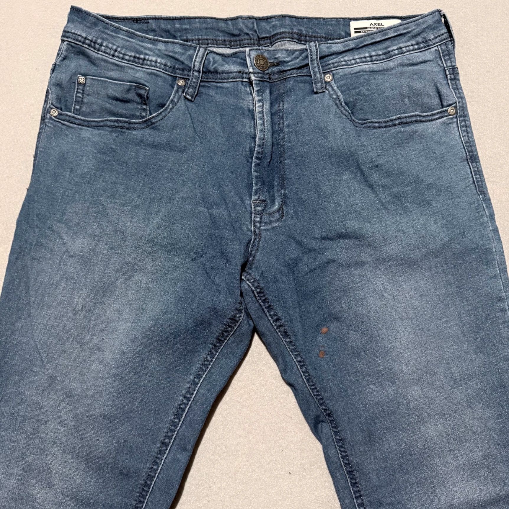 Buffalo David Bitton Buffalo David Bitton Axel Slim Jeans Men's Blue Denim Stretch Mid-Rise - 34X32 Size US 34 / EU 50 - 3 Thumbnail