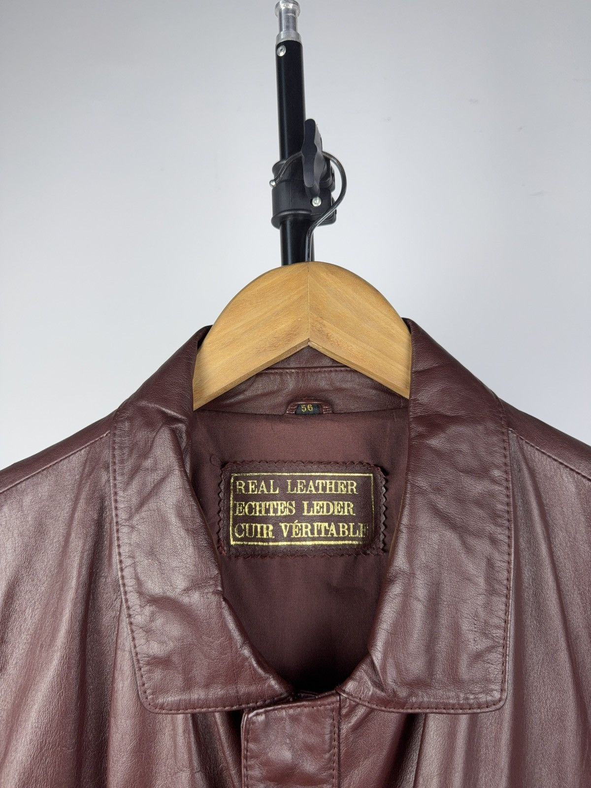 Leather Vintage 90s Avant Garde Y2K Leather MOTO Jacket Rock Punk Size US XL / EU 56 / 4 - 3 Thumbnail