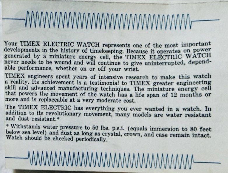 Timex Vintage Timex Electric Watch w/ Original Box Running 1960s Size ONE SIZE - 14 Thumbnail