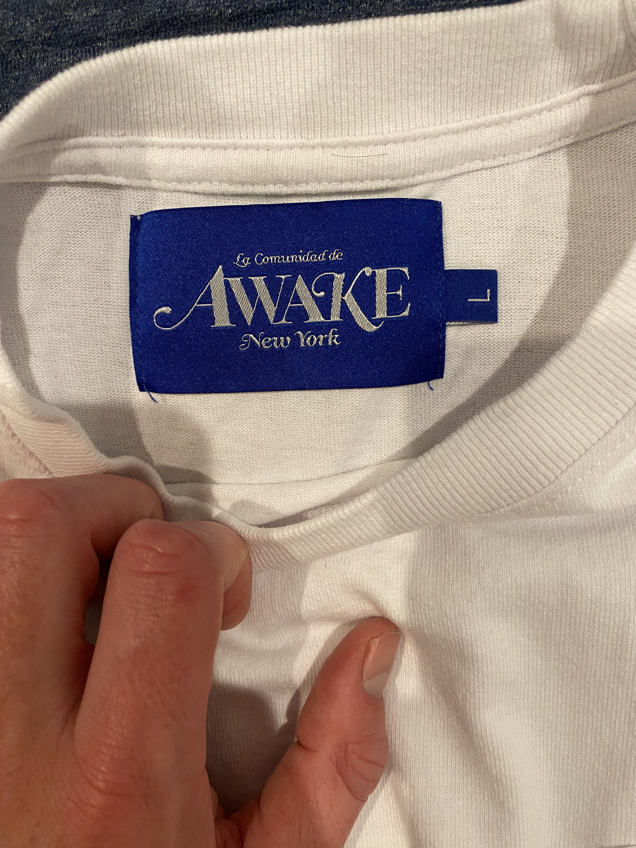 Awake NY Awake White T-Shirt Size US L / EU 52-54 / 3 - 2 Thumbnail
