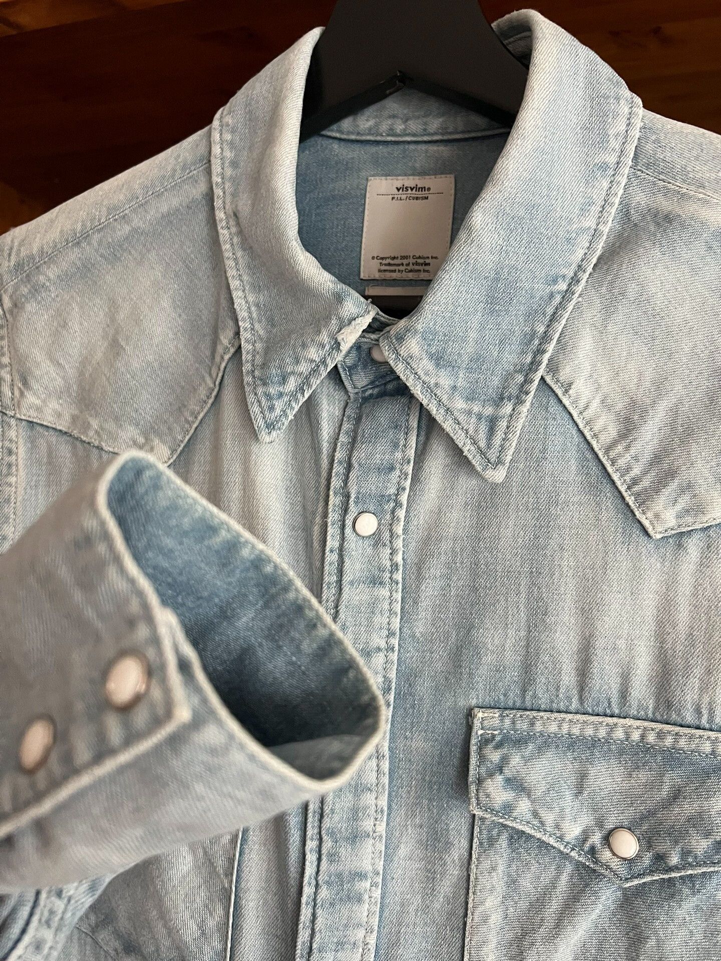 Visvim visvim 2017 Washed Denim Shirt Size US M / EU 48-50 / 2 - 4 Thumbnail