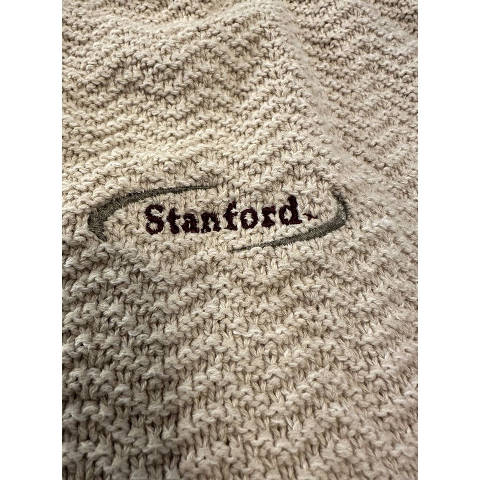 Vintage VINTAGE Gear for Sport Stanford University Sweater Vest Large 90s Beige Sports Mens Size US L / EU 52-54 / 3 - 2 Thumbnail
