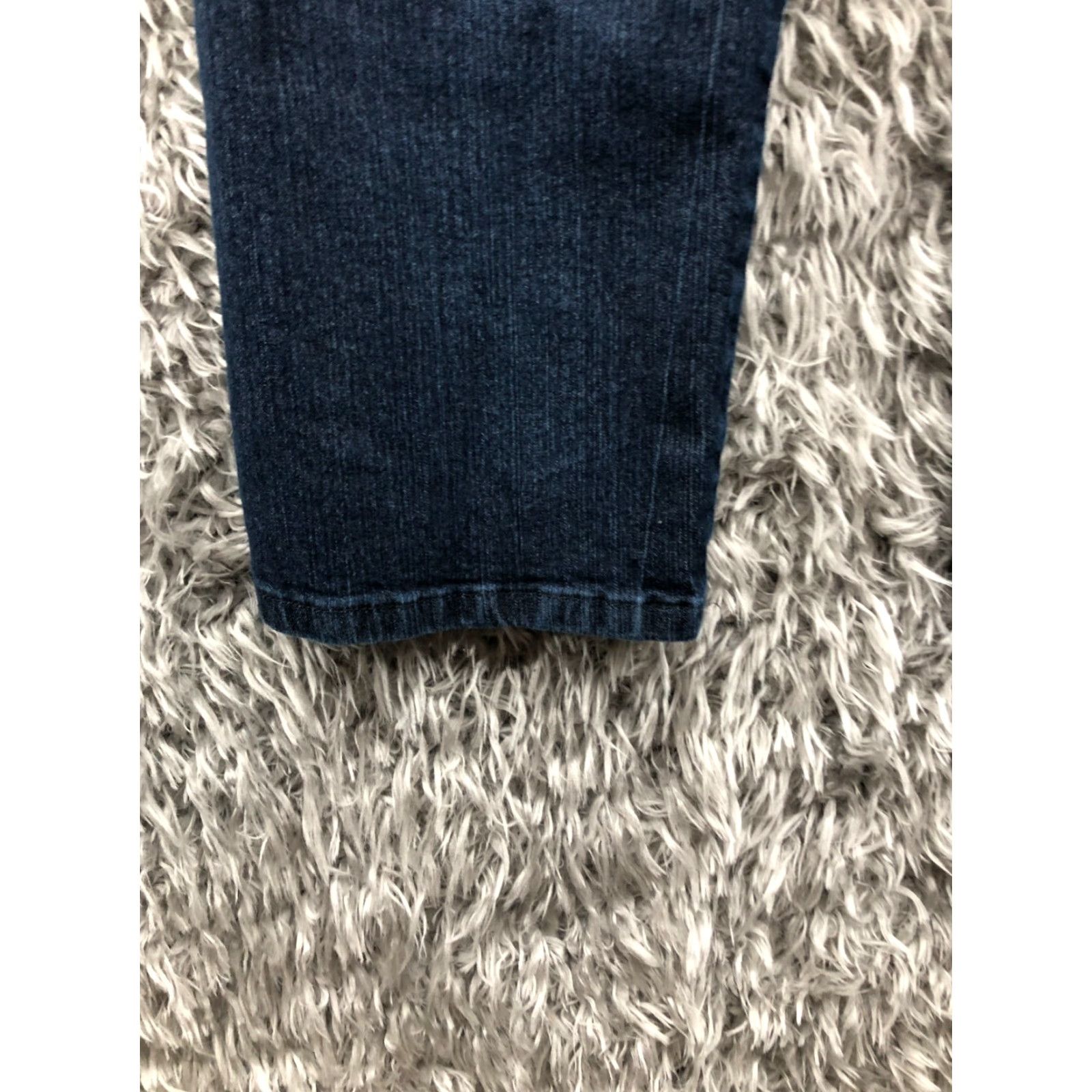 Vintage CHIC Jeans Jegging Dark Wash Blue Denim Stretch Size 8P Petite Womens High Rise 27in Inseam 5-Pocket Size 30" / US 8 / IT 44 - 7 Thumbnail