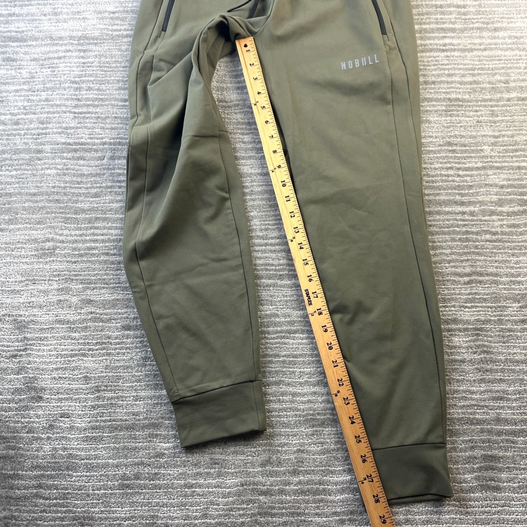 Vintage Nobull Pants Mens Medium Green Lightweight Sweatpants Joggers Gym Training Size US 28 / EU 44 - 7 Thumbnail