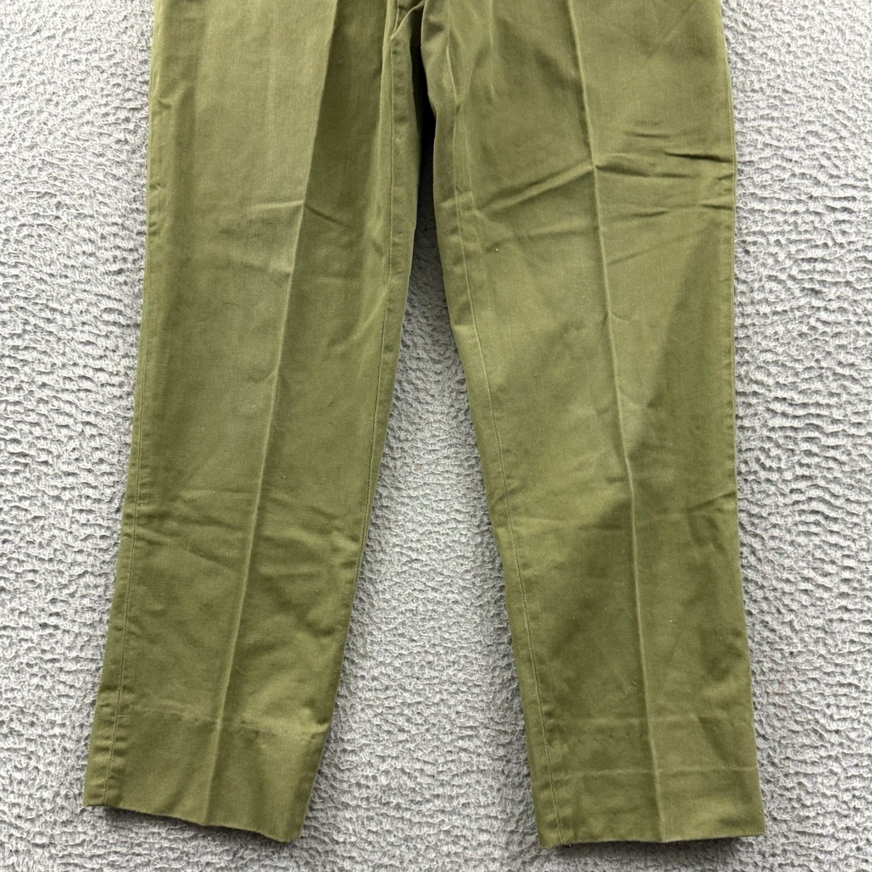 Vintage VINTAGE Boy Scouts Of America Pants Mens 26x28 Green Pleated Slacks 70s Outdoor Chino Straight 80s USA Mens Size US 26 / EU 42 - 2 Thumbnail
