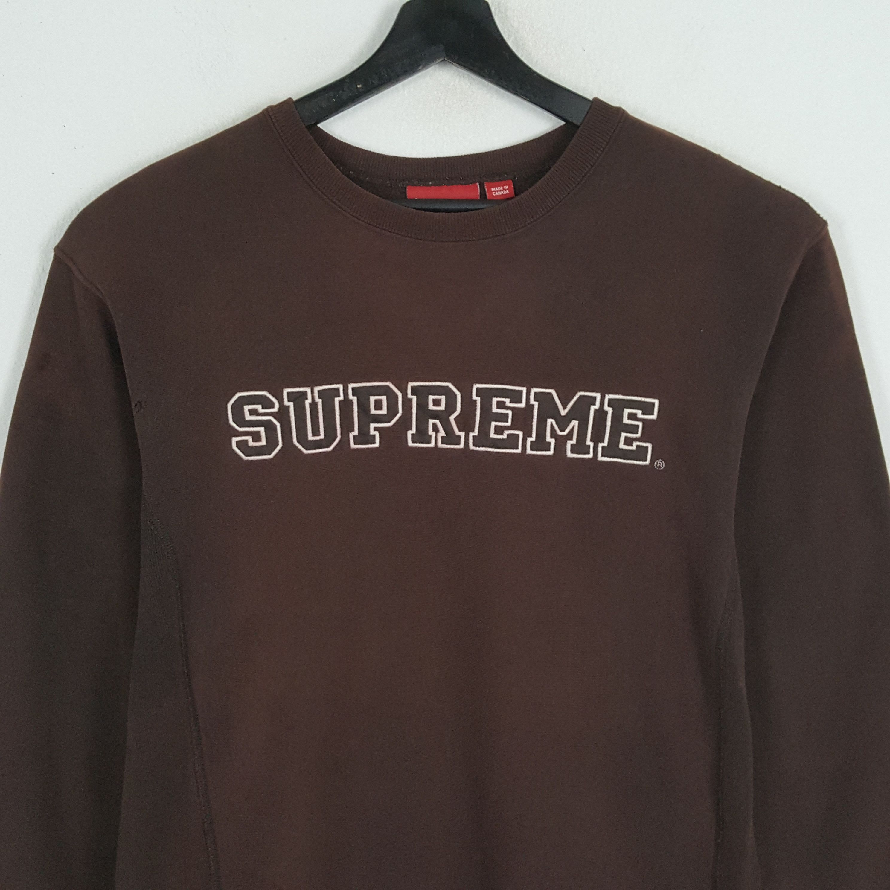Supreme × Vintage SUPREME Center Spellout Design Skateboard Style Sweatshirt Size US L / EU 52-54 / 3 - 2 Thumbnail
